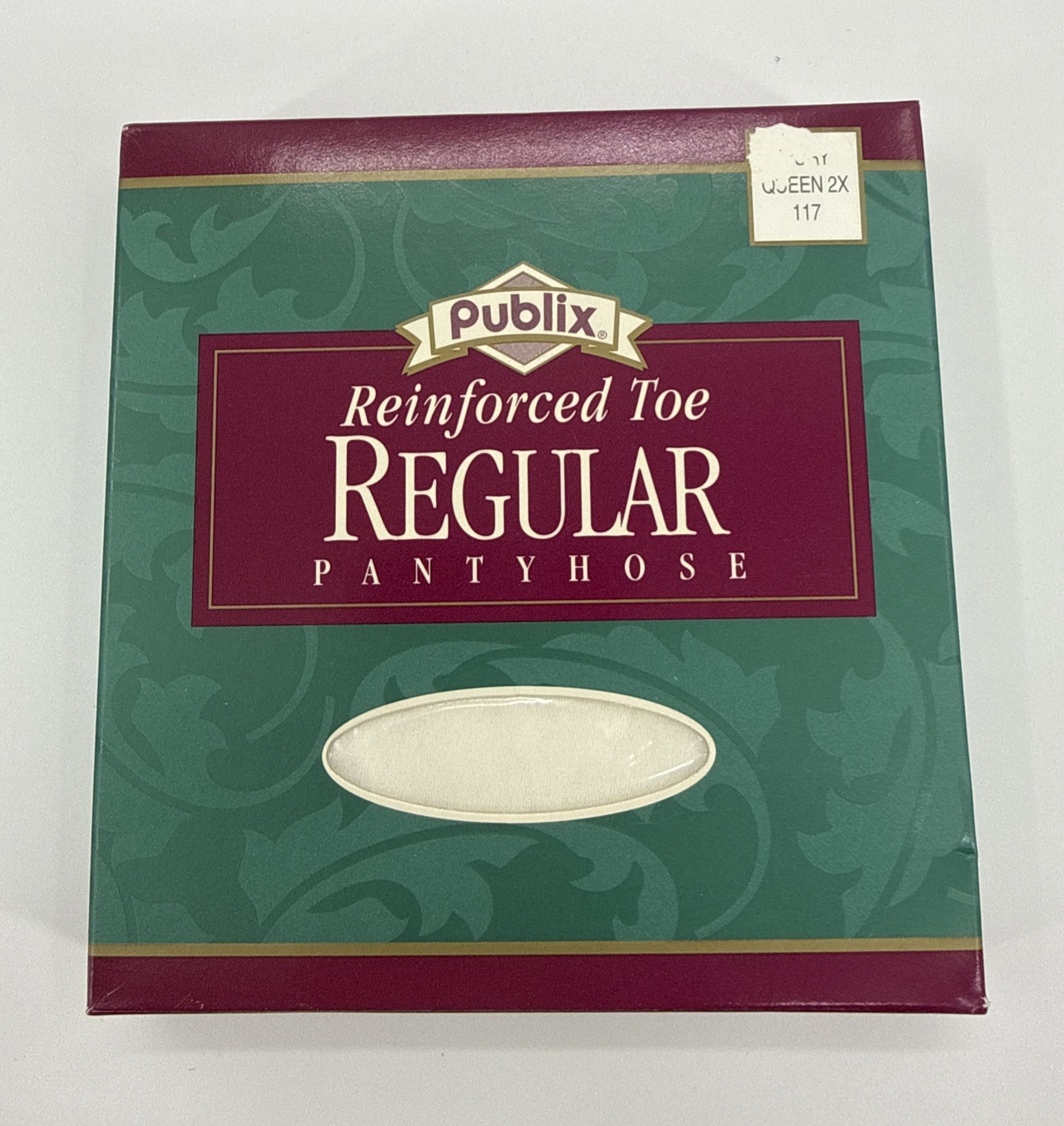 Vintage Women’s Pantyhose Publix Reinforced Toe Size Queen 2x 117