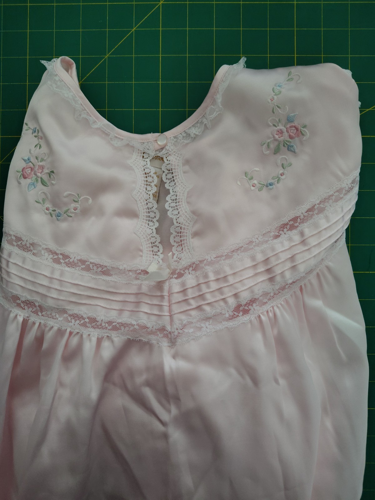 VTG Barbizon Lacy Cuddleskin Women&rsquo;s Soft Pink Long Sleeve Granny Nightgown XL