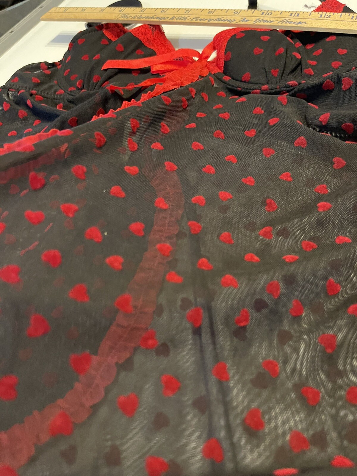 Vintage Y2K Rampage Intimates Bustier Camisole Top Medium Black W Red Trim