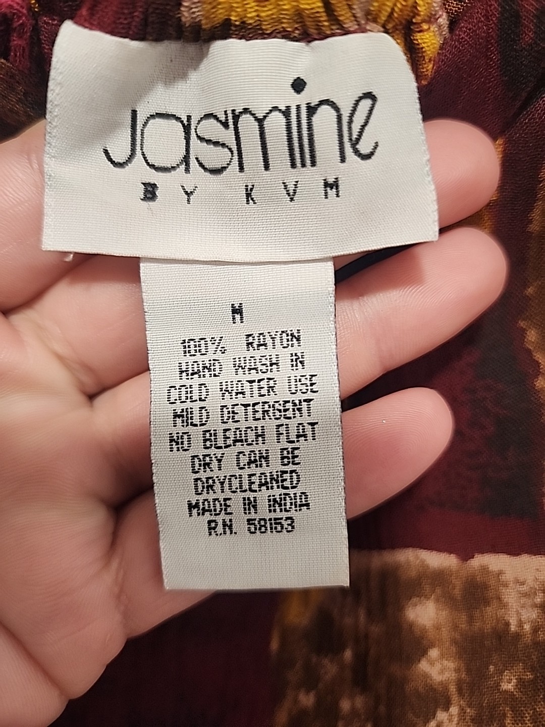 Vtg 90s Y2K Jasmine by KVM Button Front Crinkle Dress Criss Cross Back Sz Med