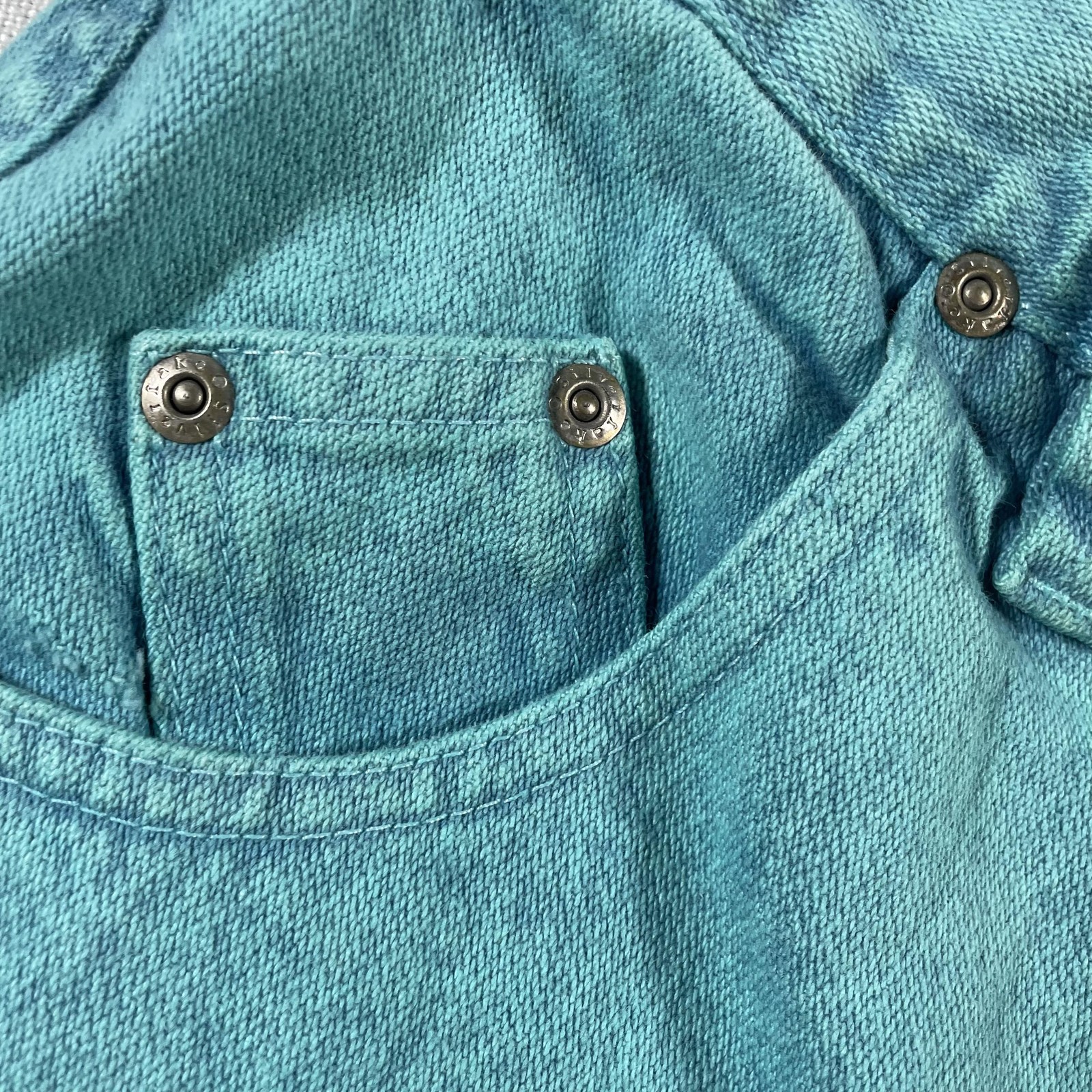 Wrangler Jeans Womens 25×36 High Rise Aqua Blue Straight Denim Made USA MA201-04