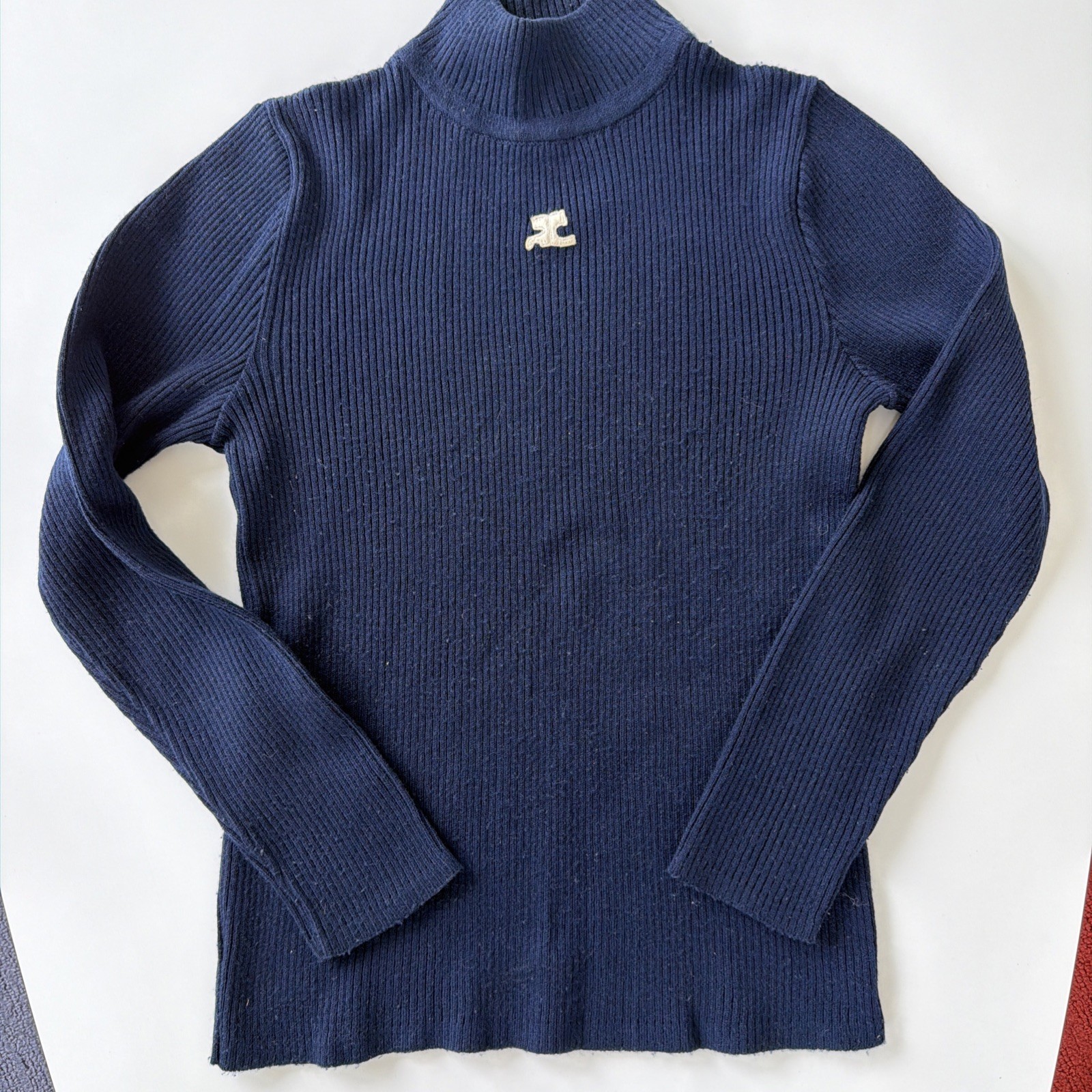 Vintage 1970s Courreges Paris M Sweater