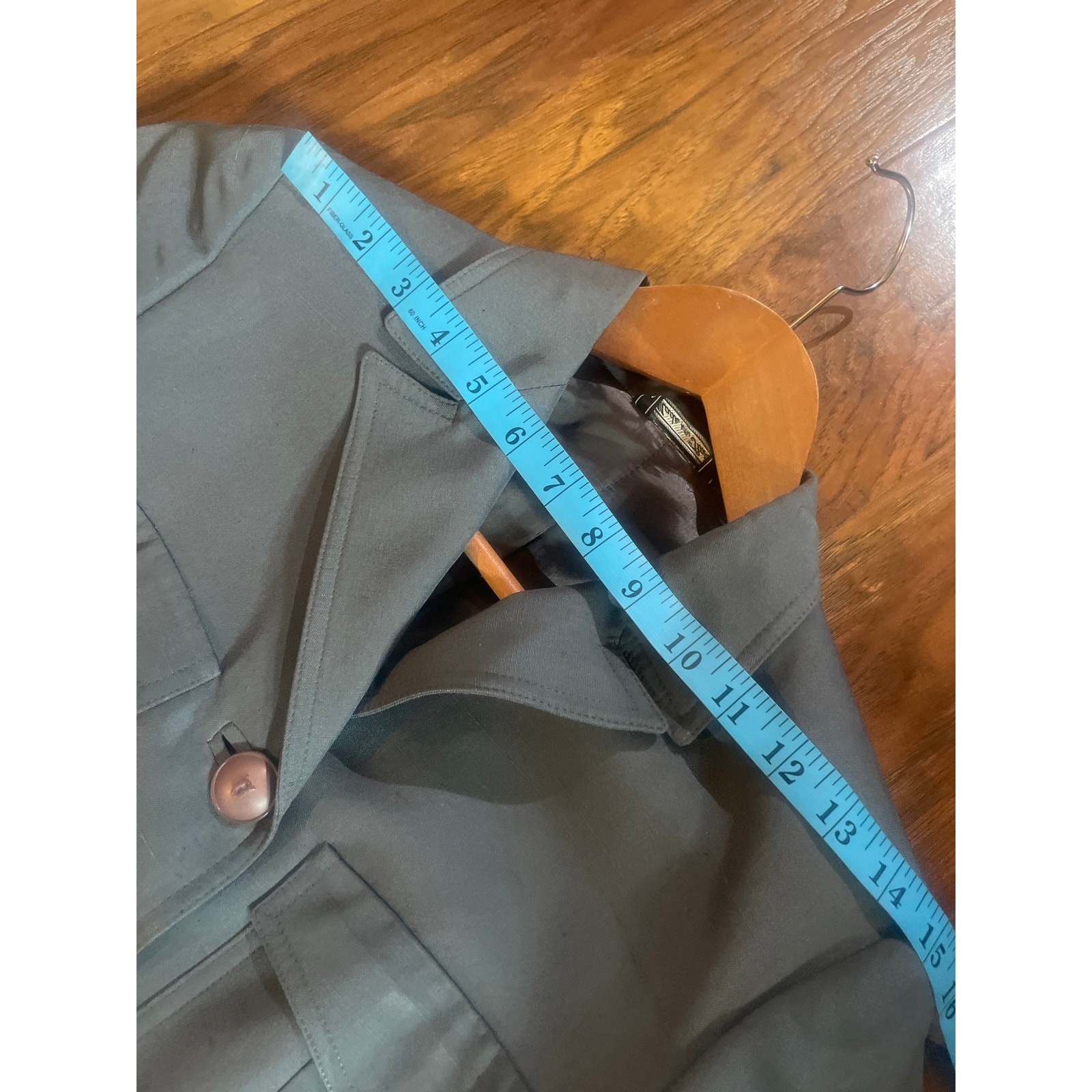 VERSACE Couture Gray Fitted Military Jacket Dress Length Size 4
