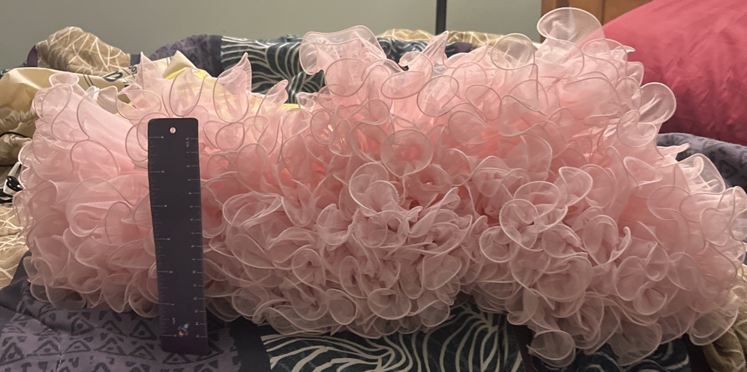 Pink Fluffy Petticoat Square Dance Rockabilly Tutu Size Medium