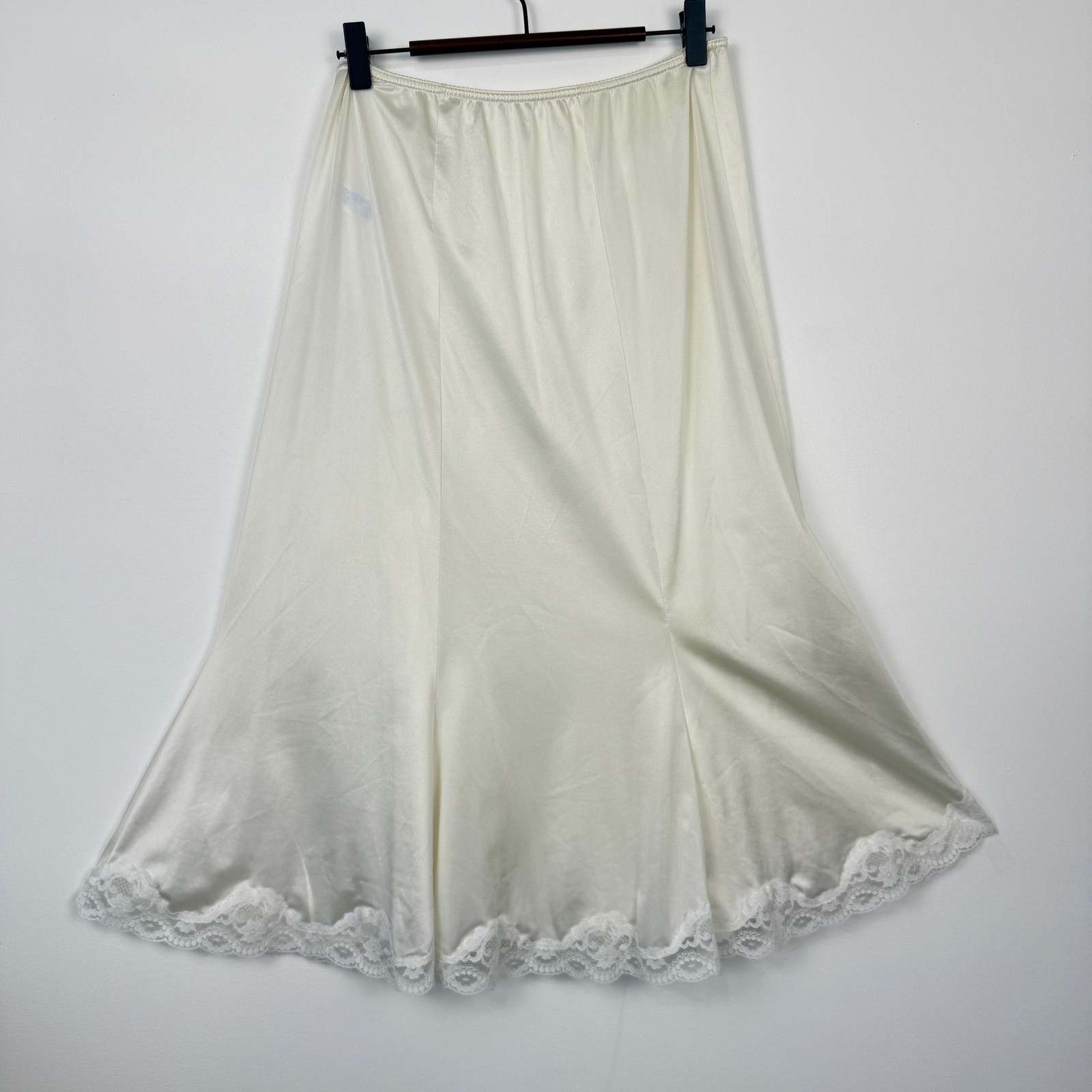 Vintage Maidenform Heartstrings Antron Nylon Half Slip Skirt Womens Medium Cream