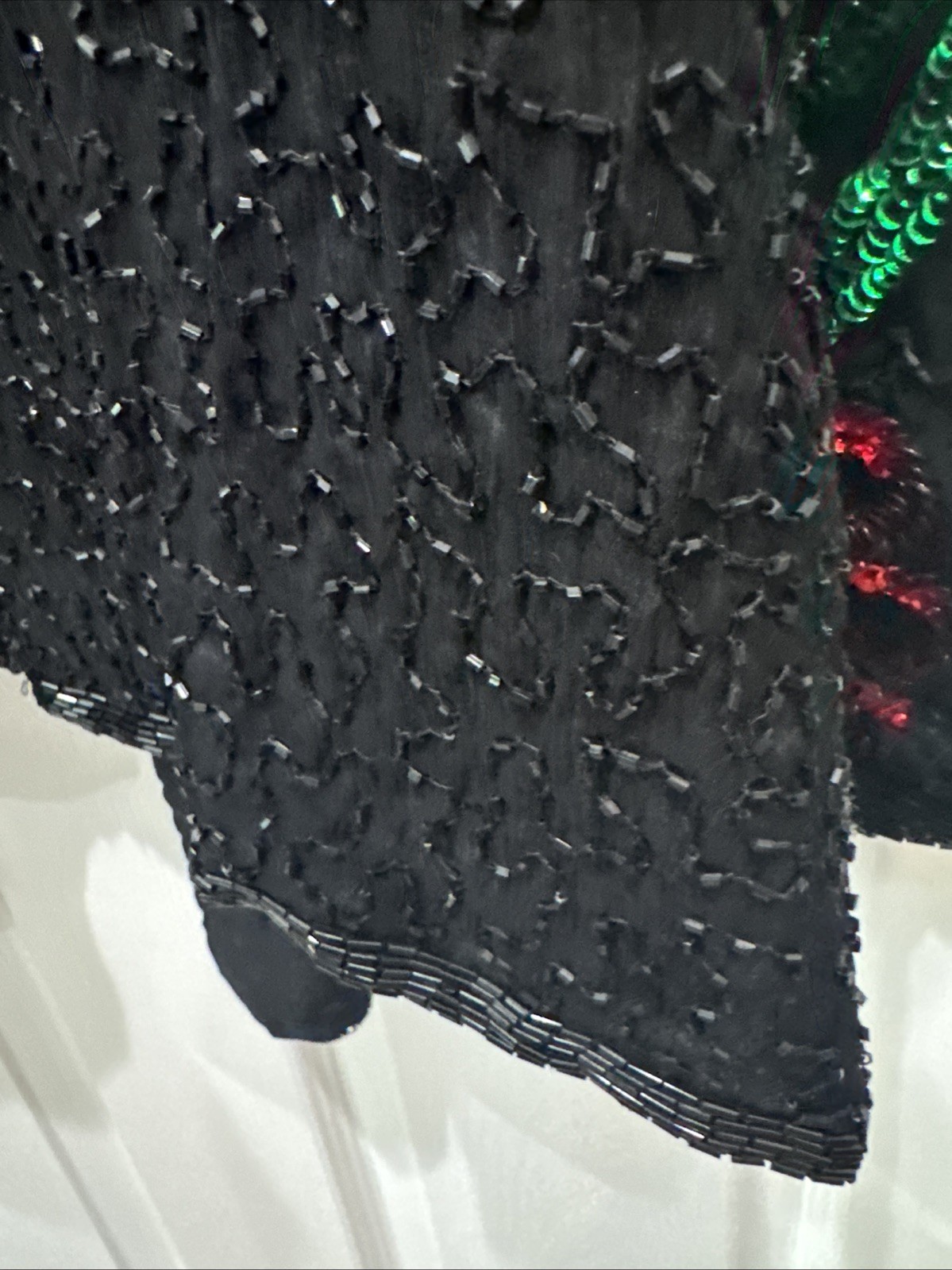 Vintage Laurence Kazar Beaded Sequin Holiday Christmas Bows Jacket Women’s 4X