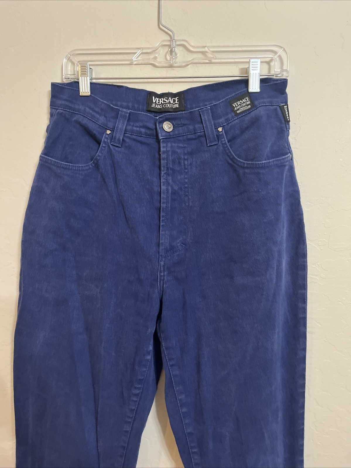 VERSACE Jeans Couture ITTIERRE SPA Blue Denim Pants VTG 90S Italy