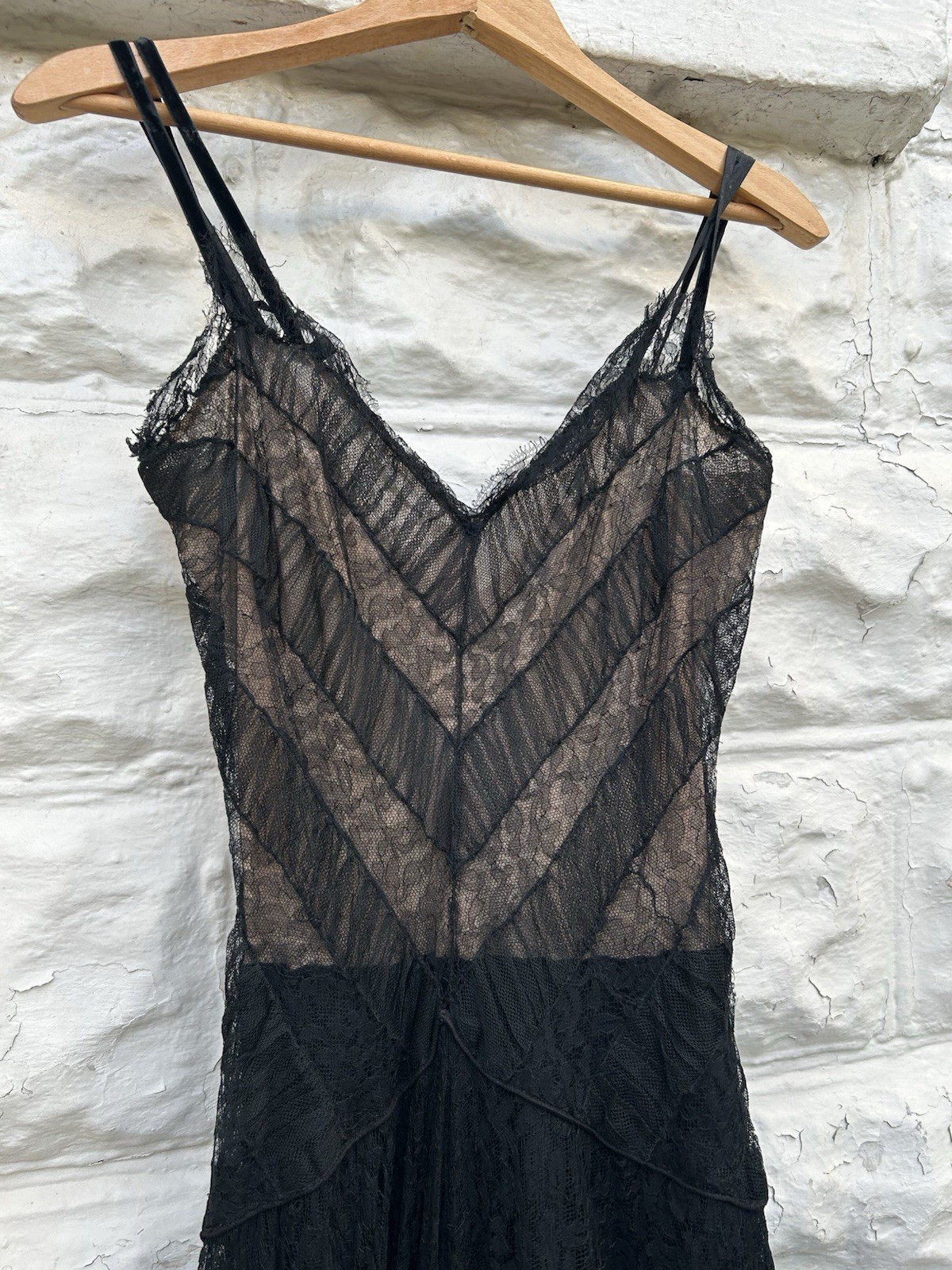 Vintage 1940’s Gown Women’s Black Lace Tutu Fit Flare Party Special Occasion