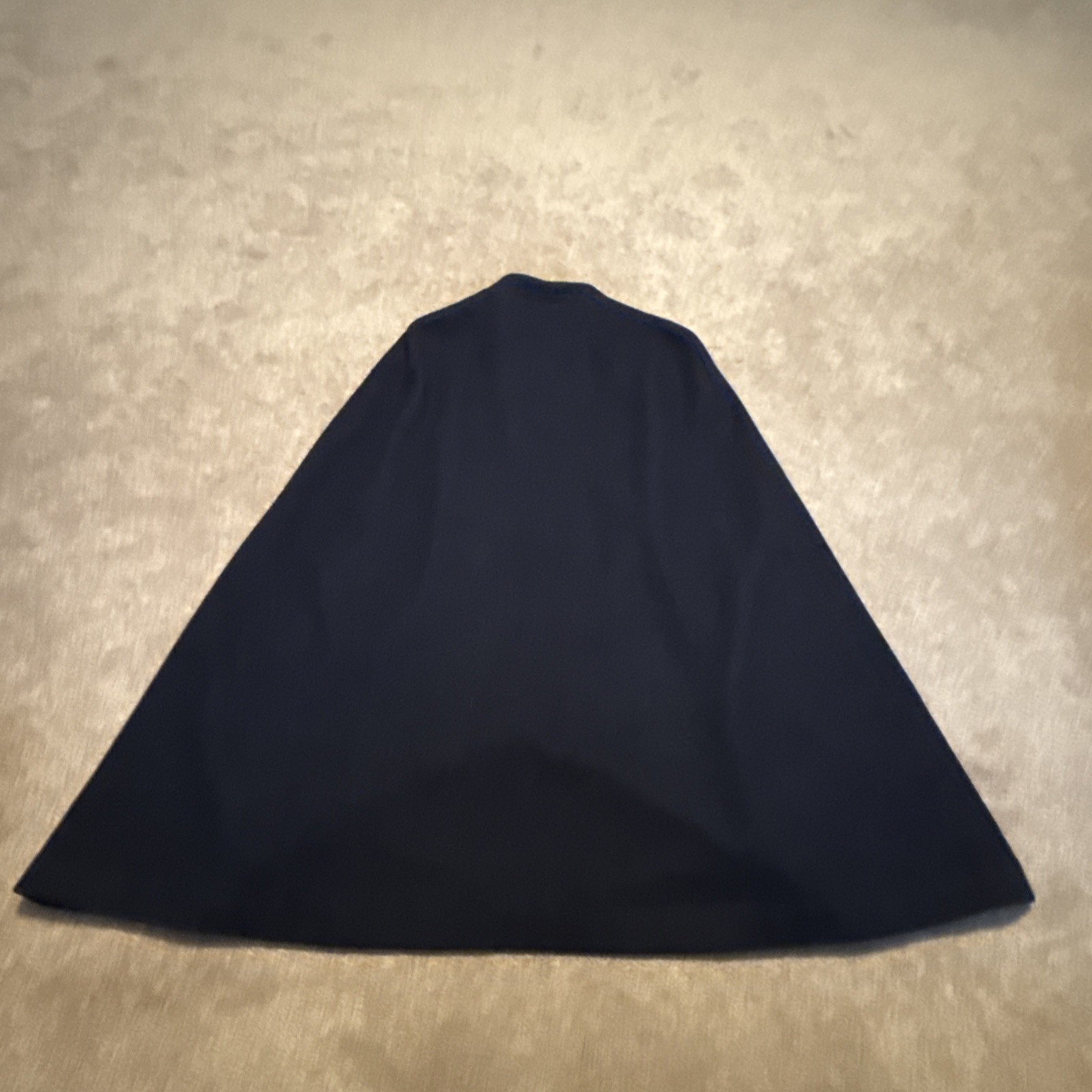 Vintage Malco Modes Blue Wool Zip Nurse Cape Cloak Red Lining Gold Buttons