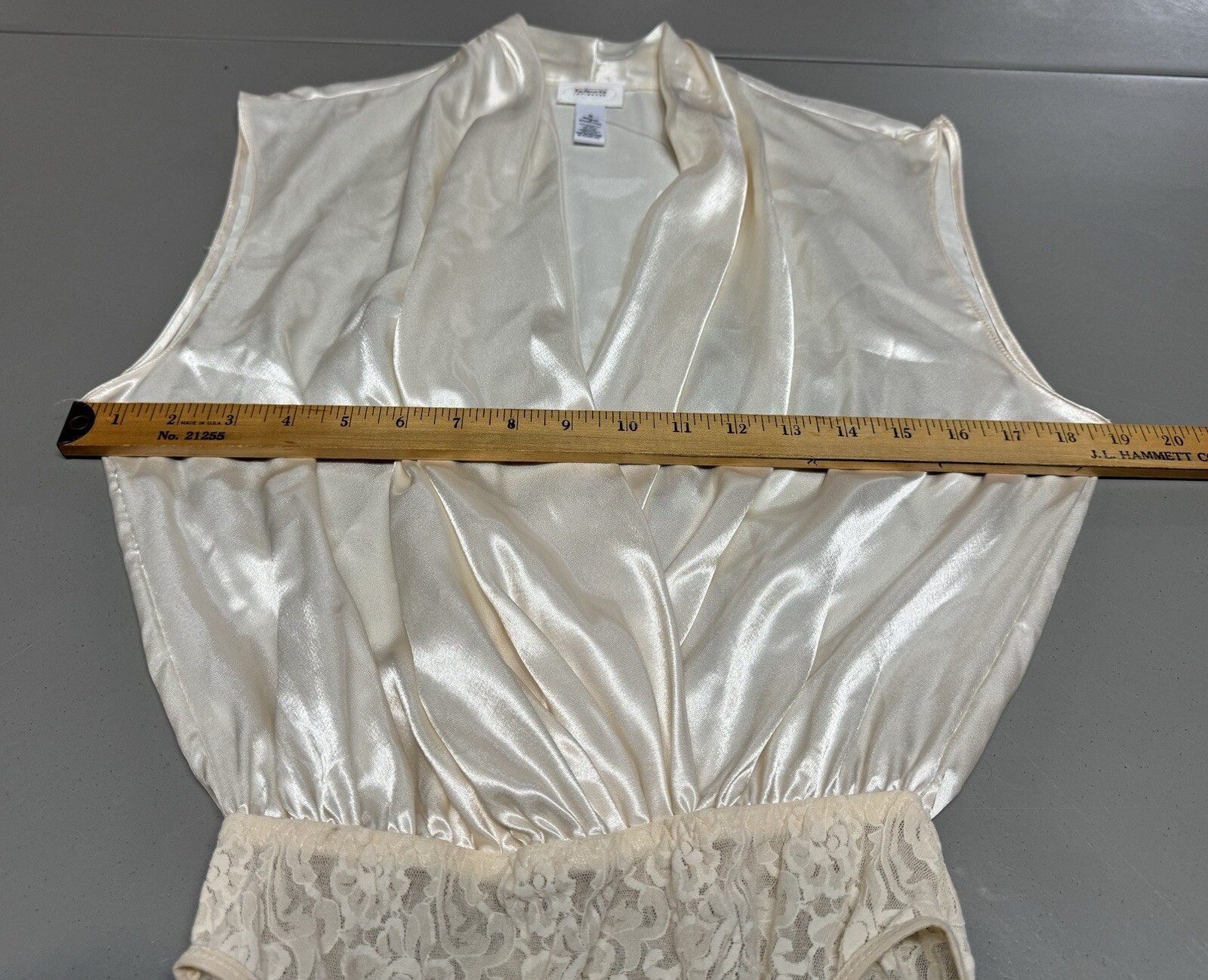 Vintage NWT Talbots Intimates Ivory Bodysuit Lingerie Lace Classic Bridal USA