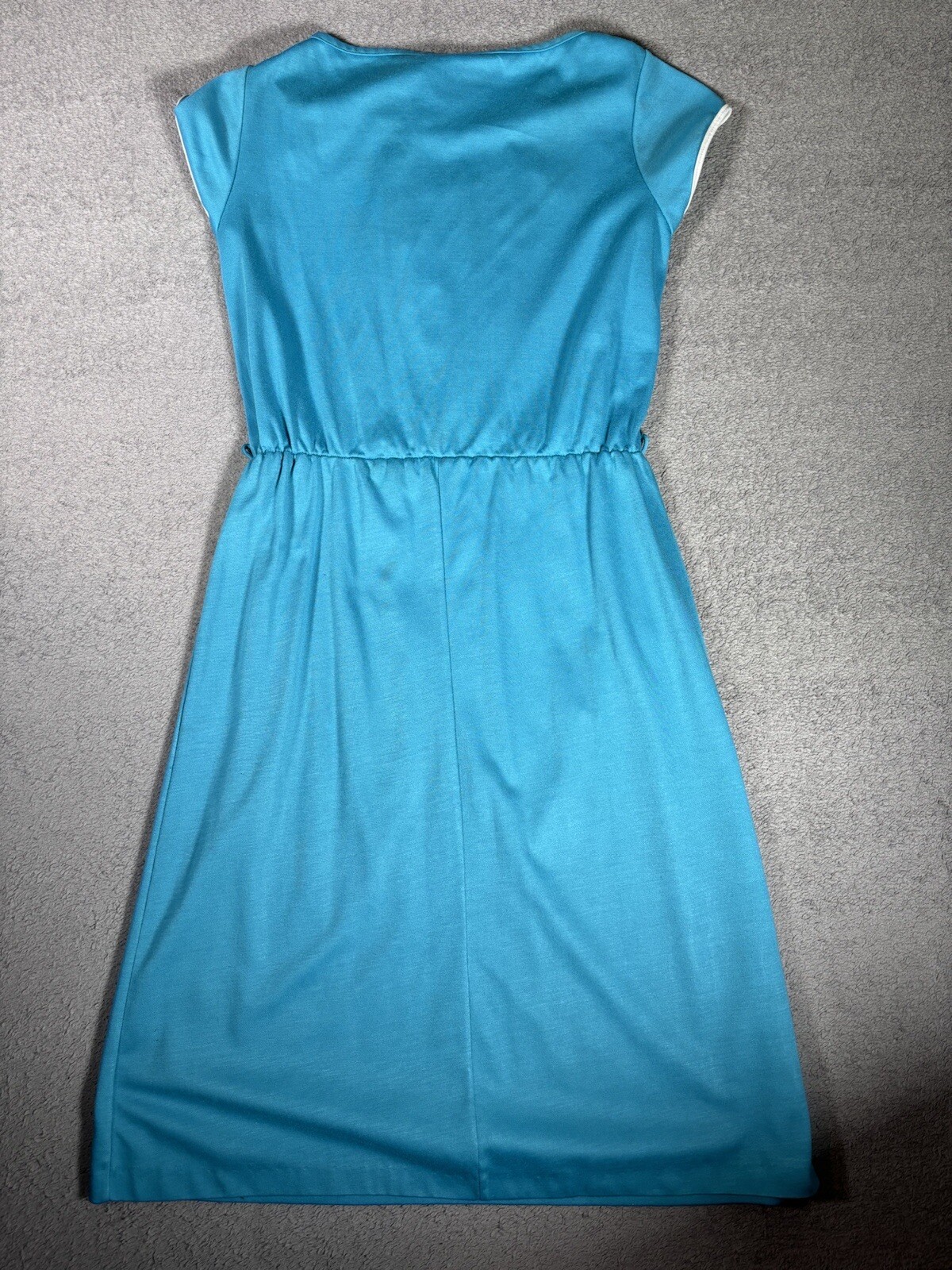 Vintage Timely Trends Dress Basic Short Sleeve Blue Mod/GoGo XS To S 60s Style