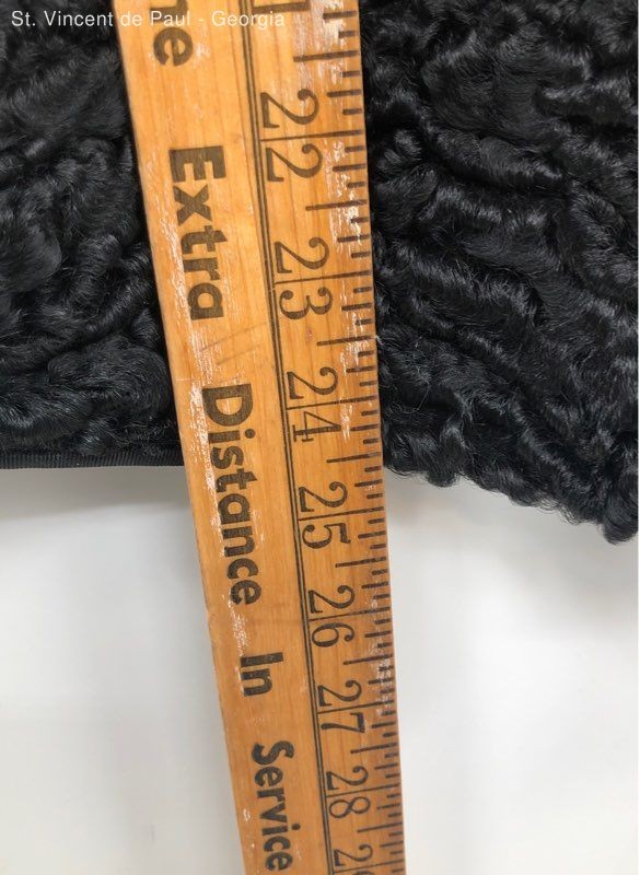 Jerome Walk & Bros Union Made Mid-Century Boiled Lambs Wool & Mink Cowl Coat 52&Prime;