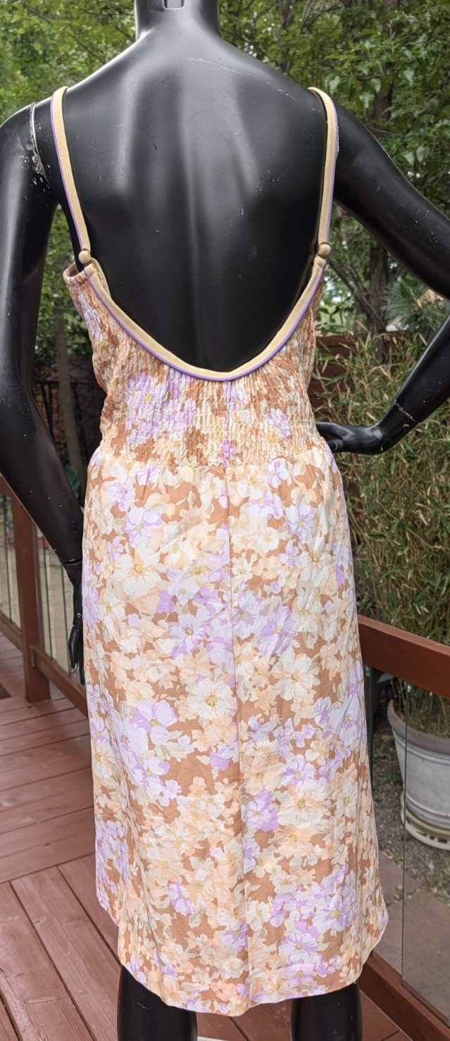 Vintage 60&rsquo;s Deweese Design floral Swim sun Dress 38&Prime; bust as is