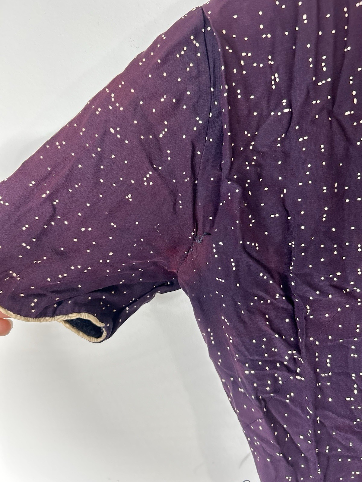 Vintage 1950’s Dress Women’s Purple Speckled Fit Flare Everyday Causal