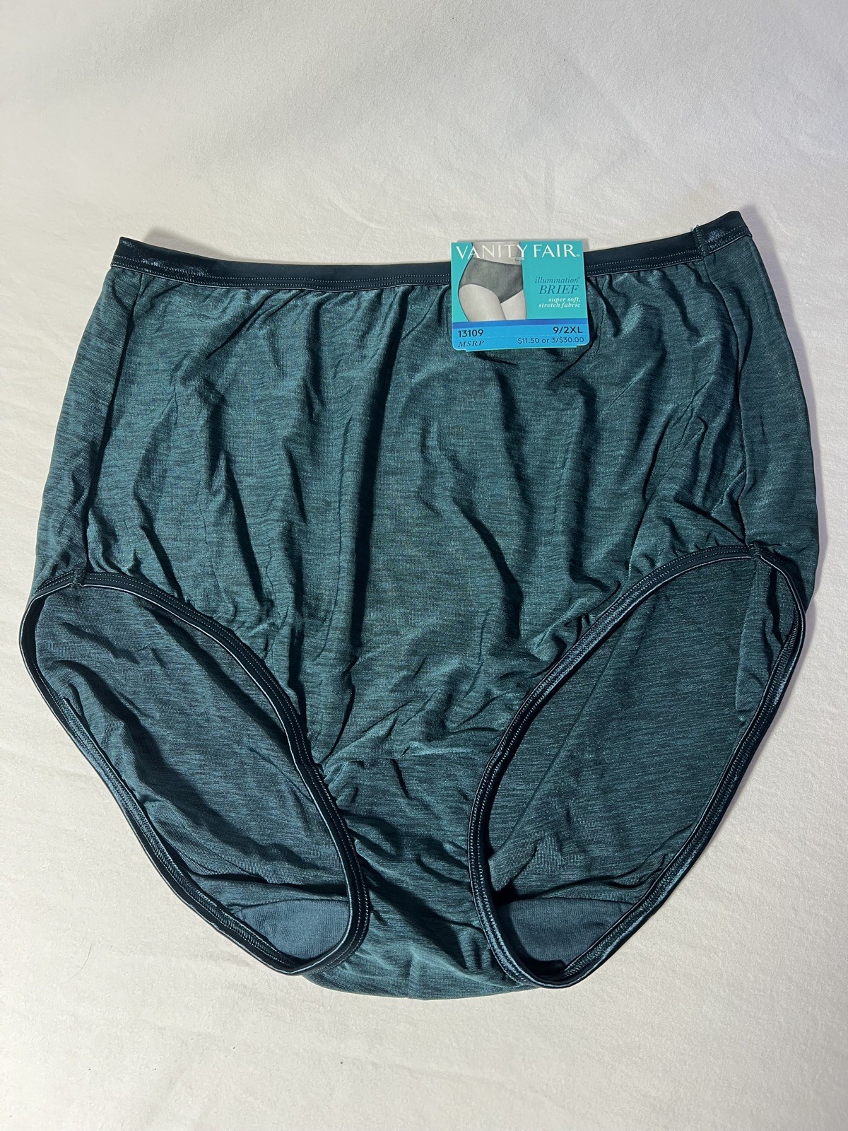 Soft & Silky Vanity Fair Illumination 9/2XL Granny Panty Brief in Svannhblus
