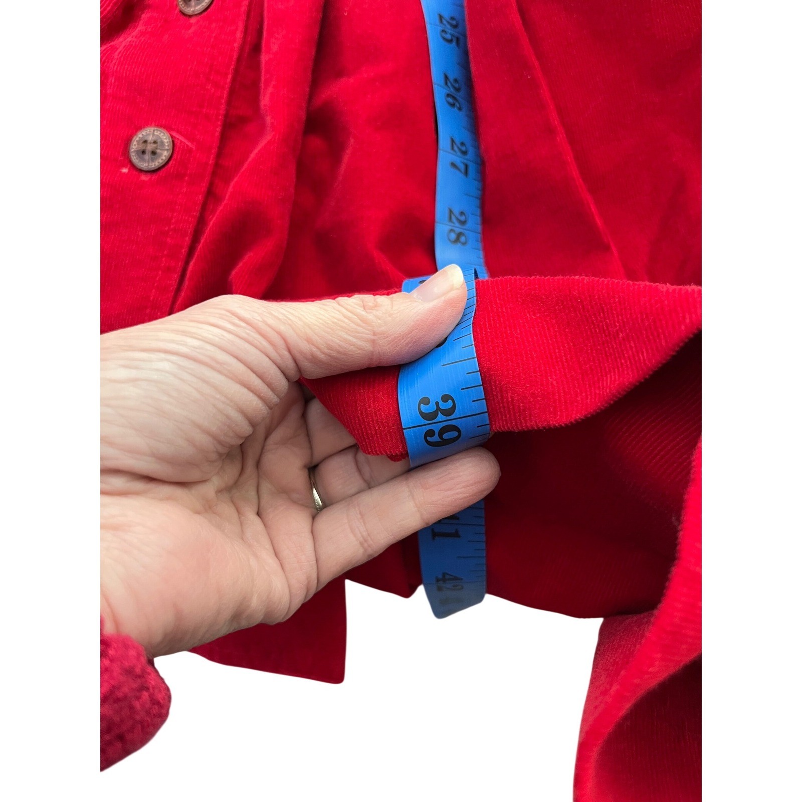 Twee Pinafore Button Front Red Fit Flare Sundress RetroBR Connolly Women 4P