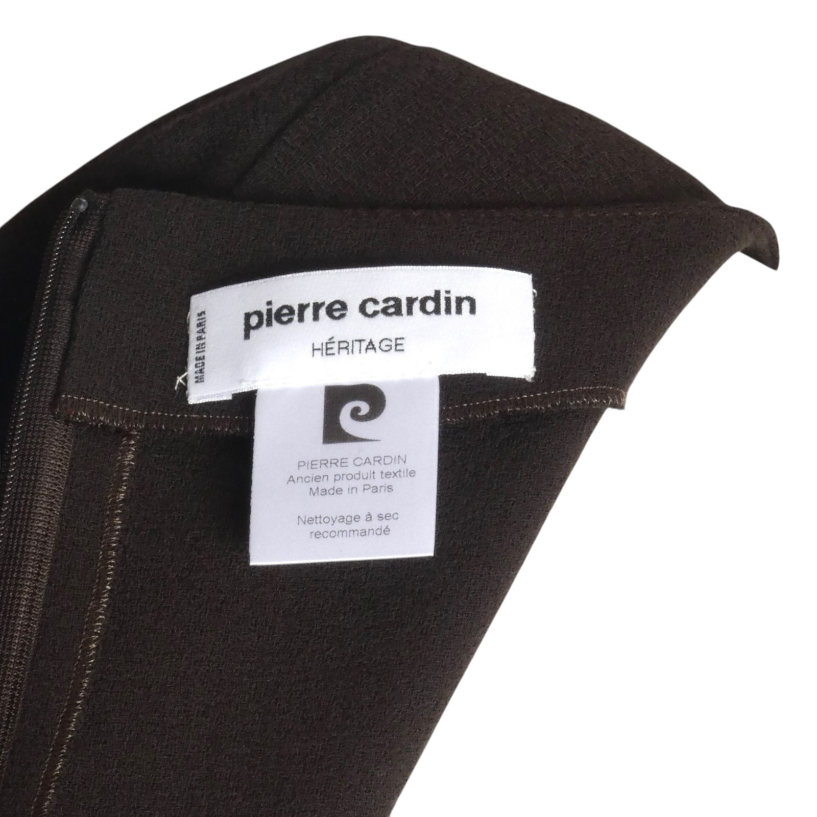 PIERRE CARDIN- 1990s Wool Crepe Shift Dress, Size 4