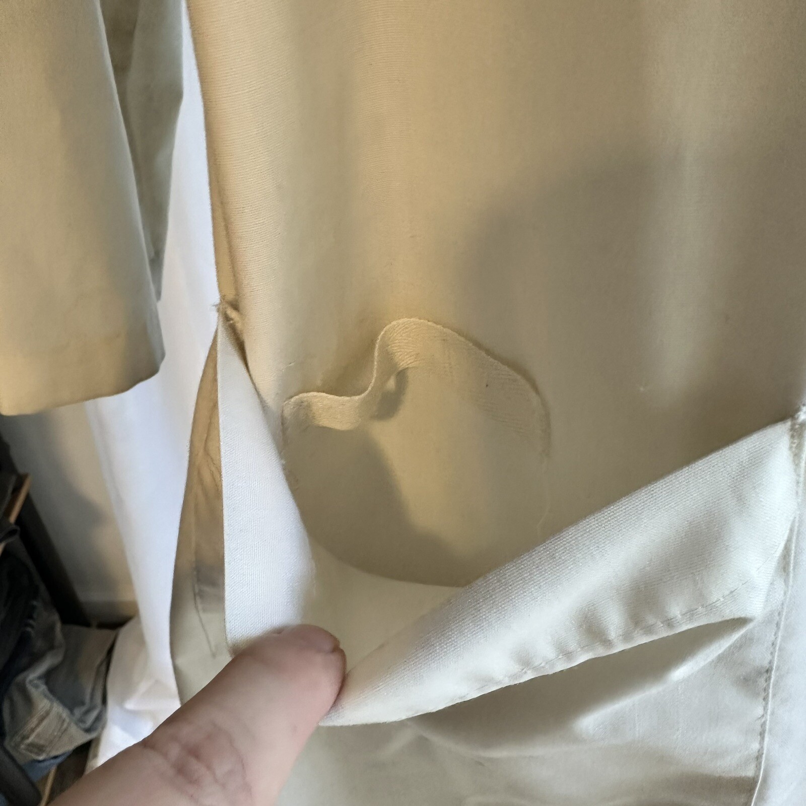 Vintage 50s 60s Women’s M White Nurse Operating Room Staff Jacket Costume Dress