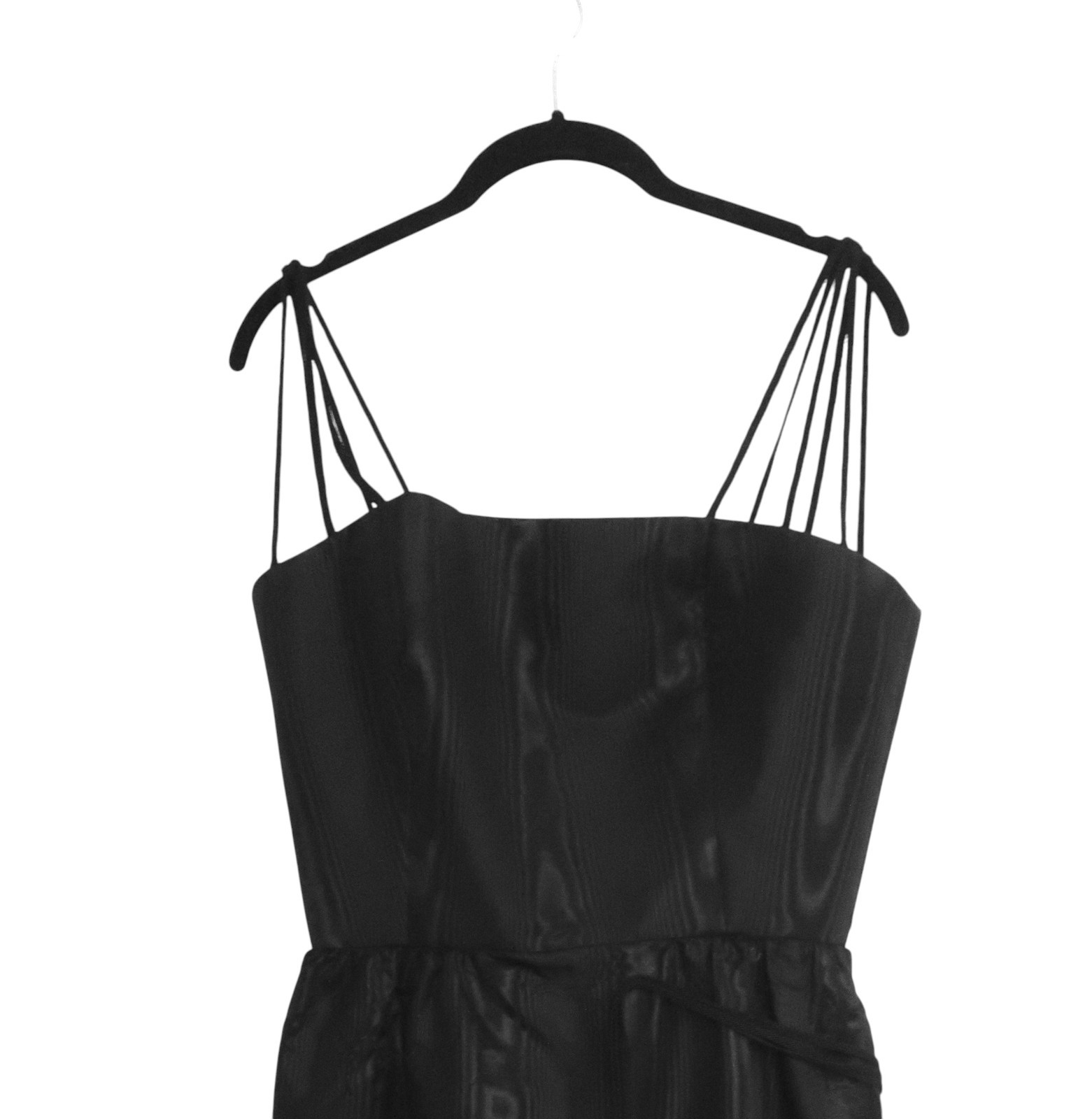 vtg 60s VICTOR COSTA faille cocktail dress sz M *flaw