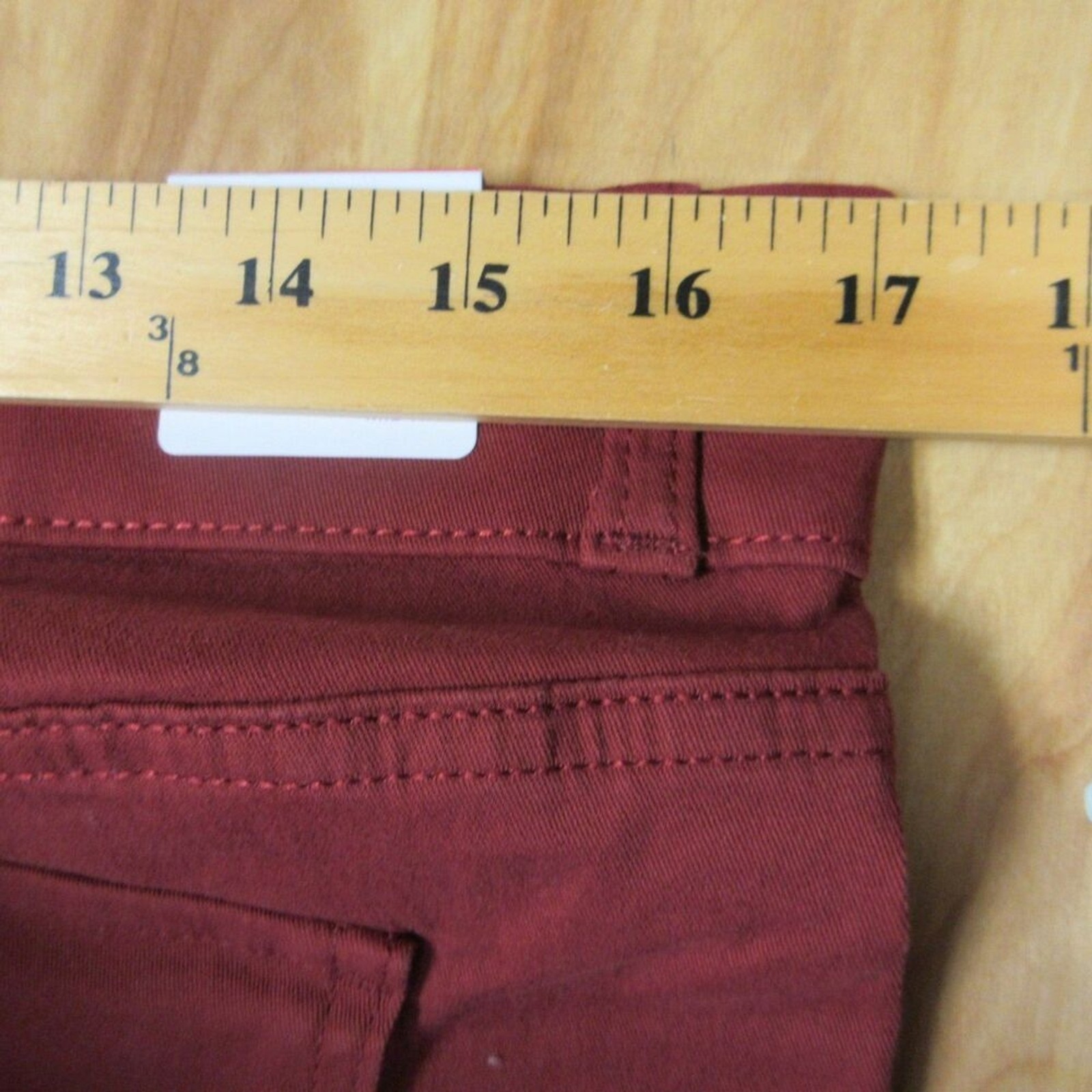 GLORIA VANDERBILT Tummy Control Wide Leg Crop Pants Sz 8 Red Rust Pull On NWT