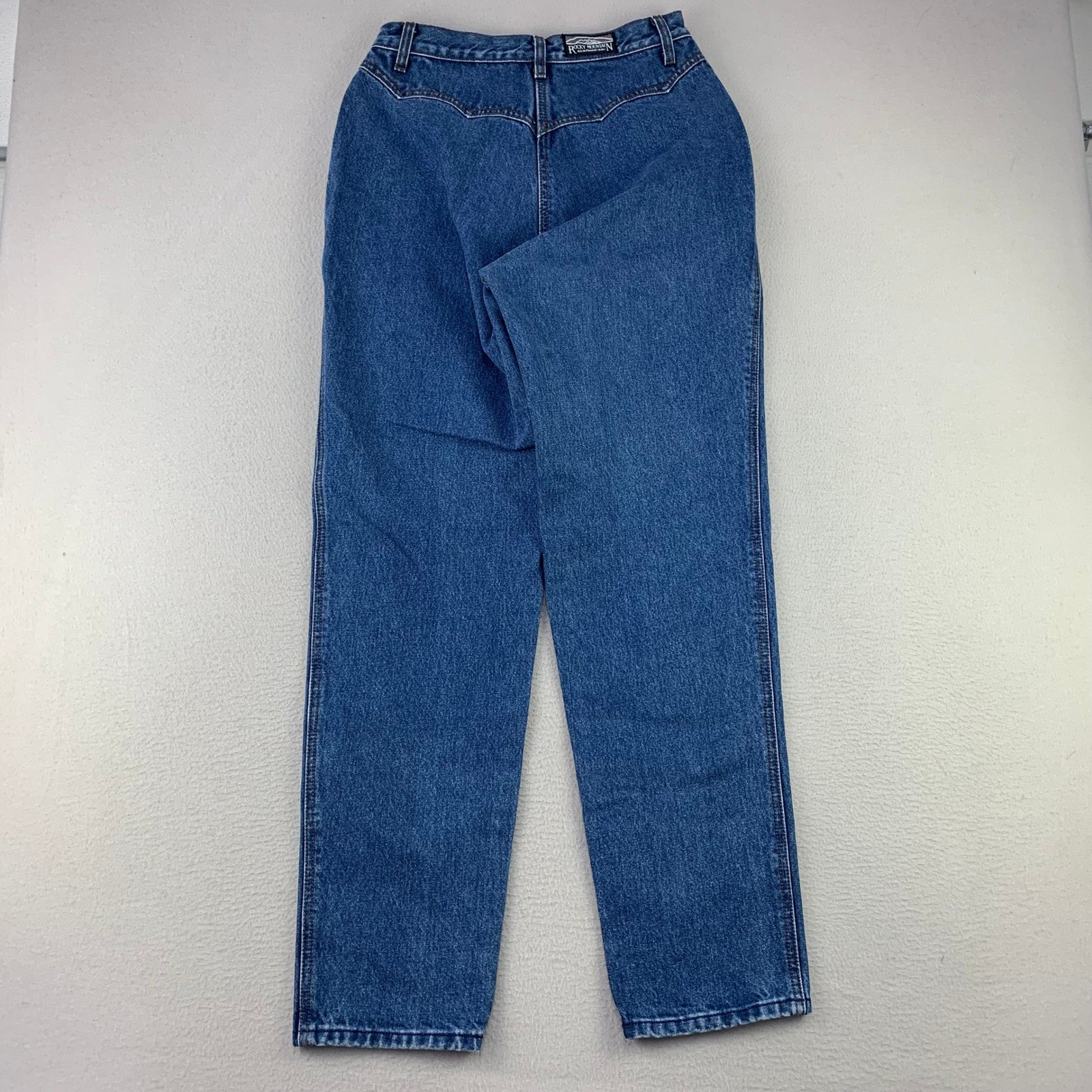 VTG Rocky Mountain Jeans Women 32/13 Blue Western High Rise Tapered Leg Bareback