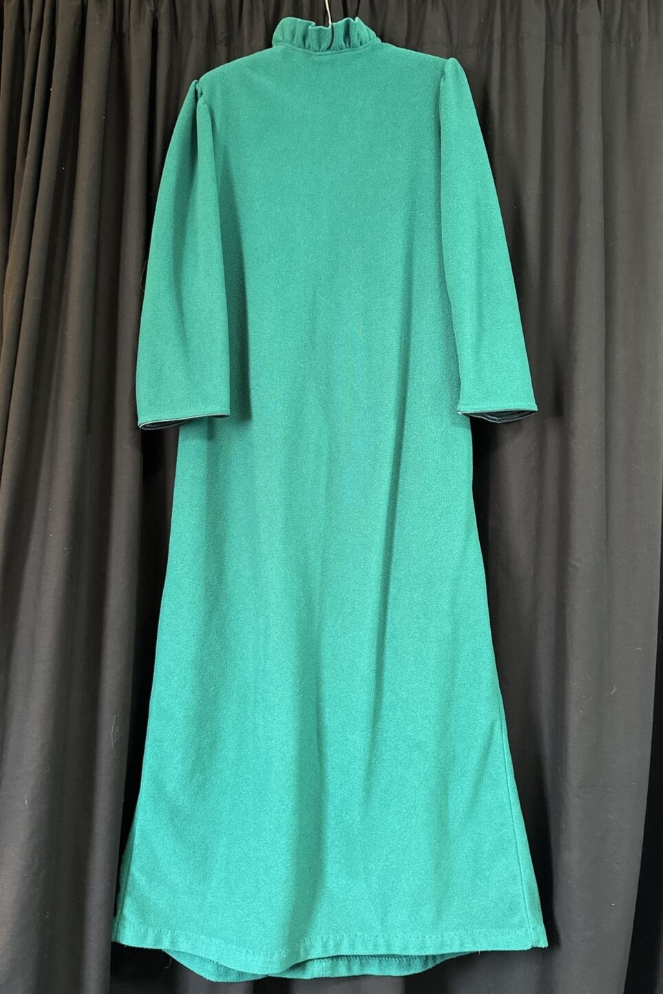 Fleece Medium Zip Front Lingerie Nightgown Robe Pocket USA Grandma Appel
