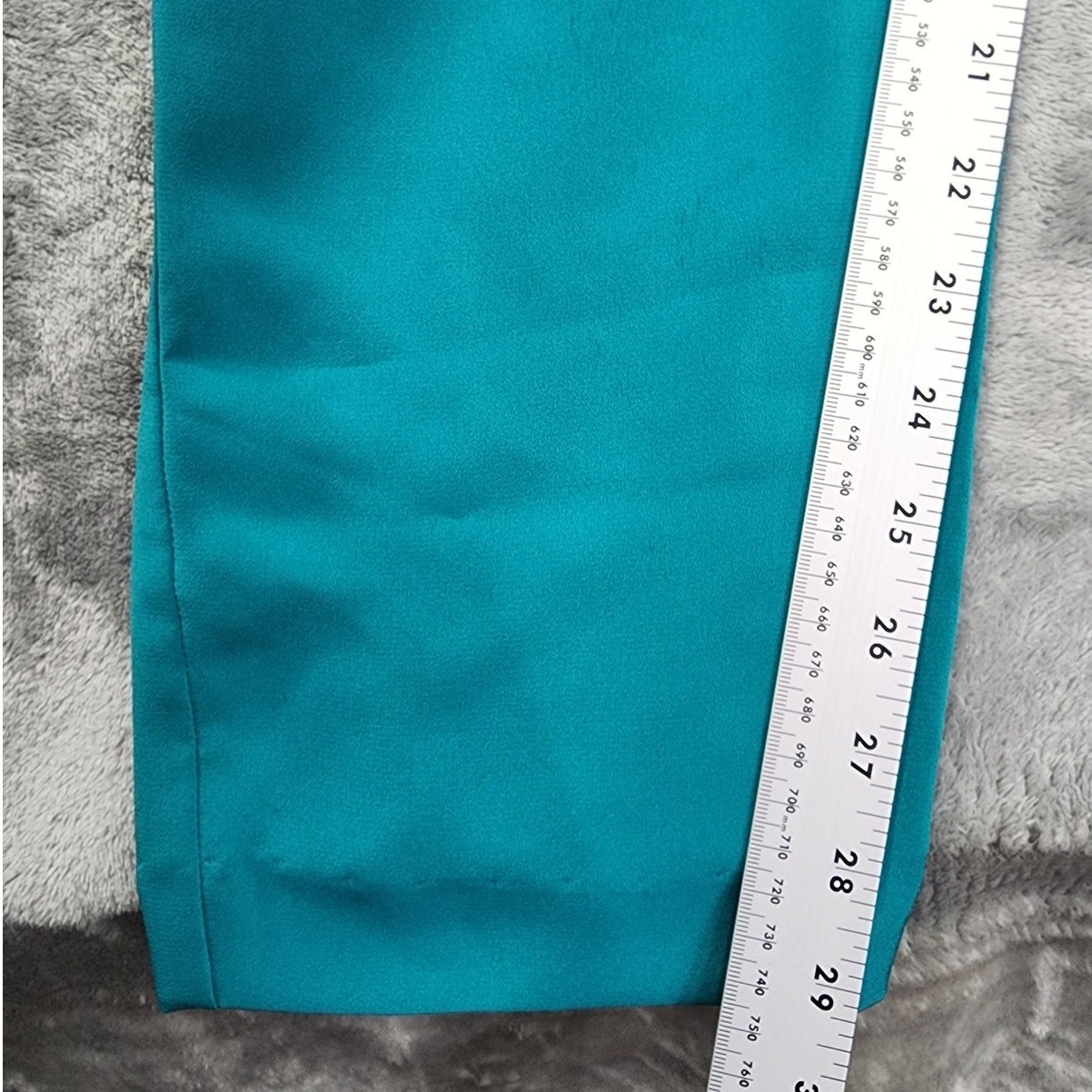 Vintage Frances Henaghan Jumpsuit Womens 8 Teal Blue Silky Tie Belt Long Sleeve