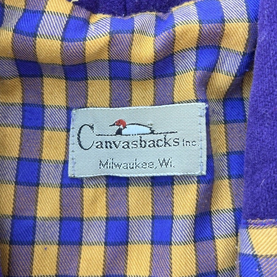 90s Canvasbacks abstract patchwork wool coat