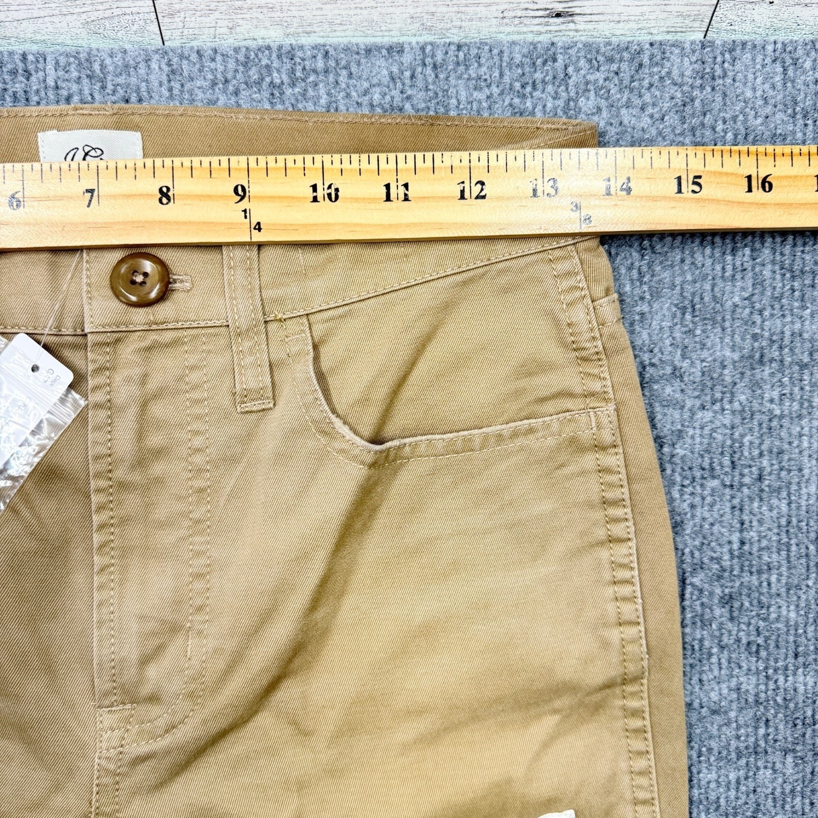 J.Crew Womens 25 Patchwork Chino Pants Cotton Vintage Straight Khaki NWT Preppy