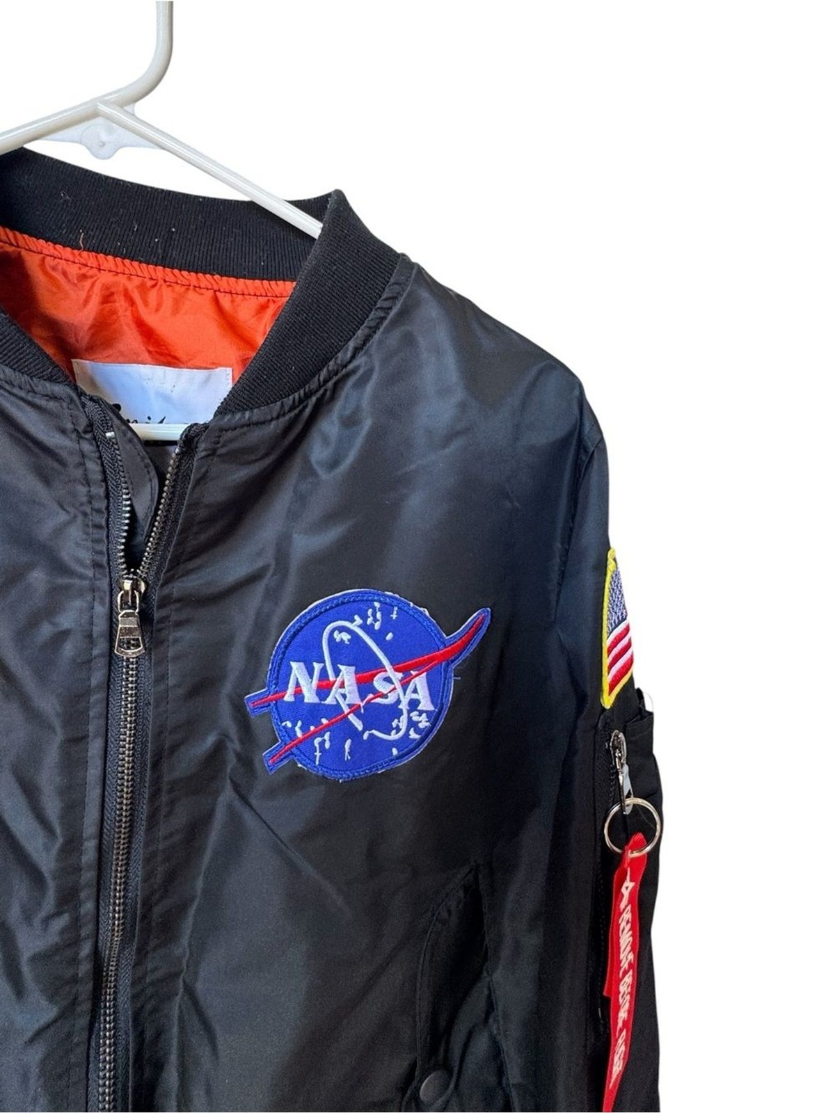 NASA Sniper High End Black Flight Bomber Jacket Women’s M MINTY