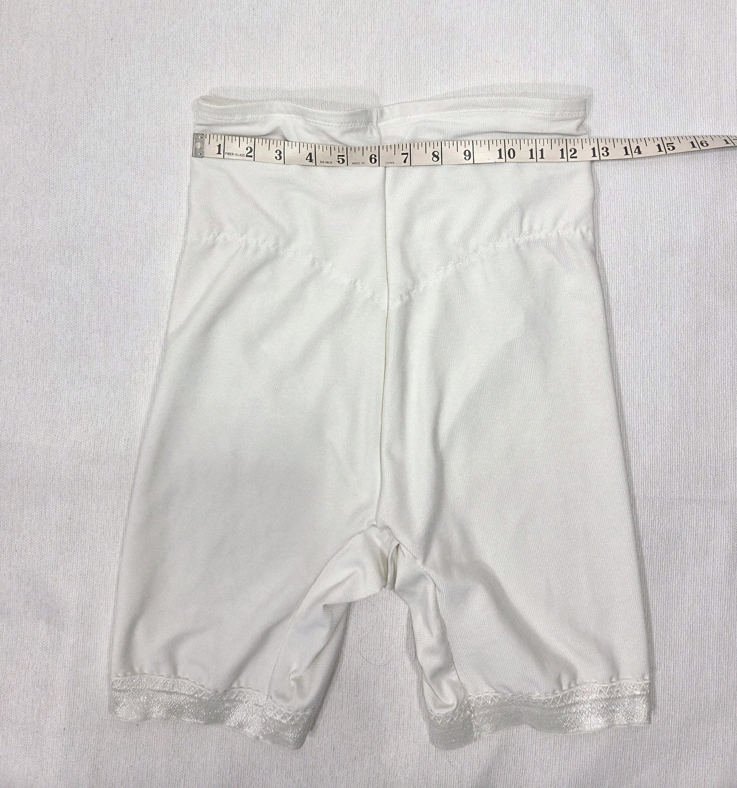 SMOOTHIE WAIST ELIMINATOR White Girdle style 4038 leg grip shapewear Large USA