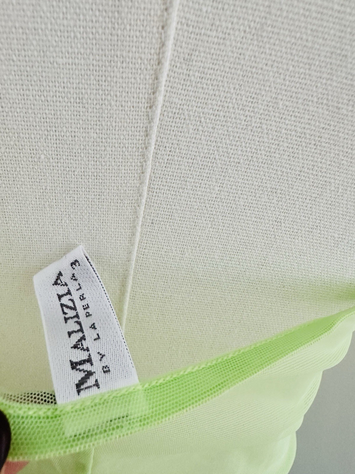 La Perla 💚 Sheer Lime Green Embroidered Slip Dress