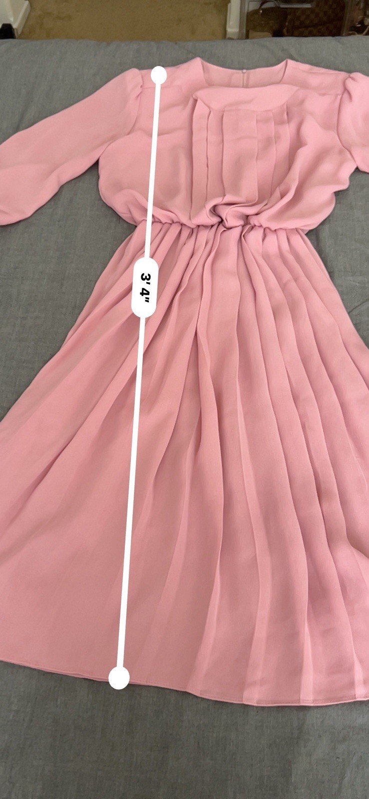 Dress Vintage Pleated