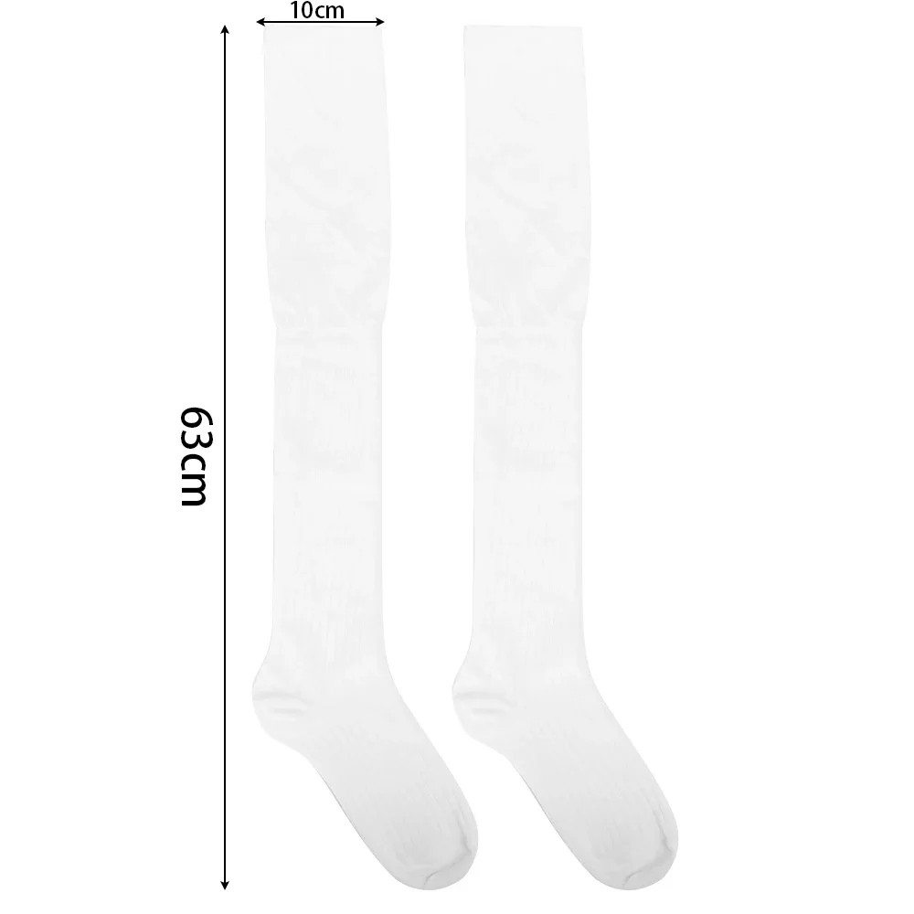 Thigh High Stockings for Women Trendy Casual Over The Knee Female Red Lon