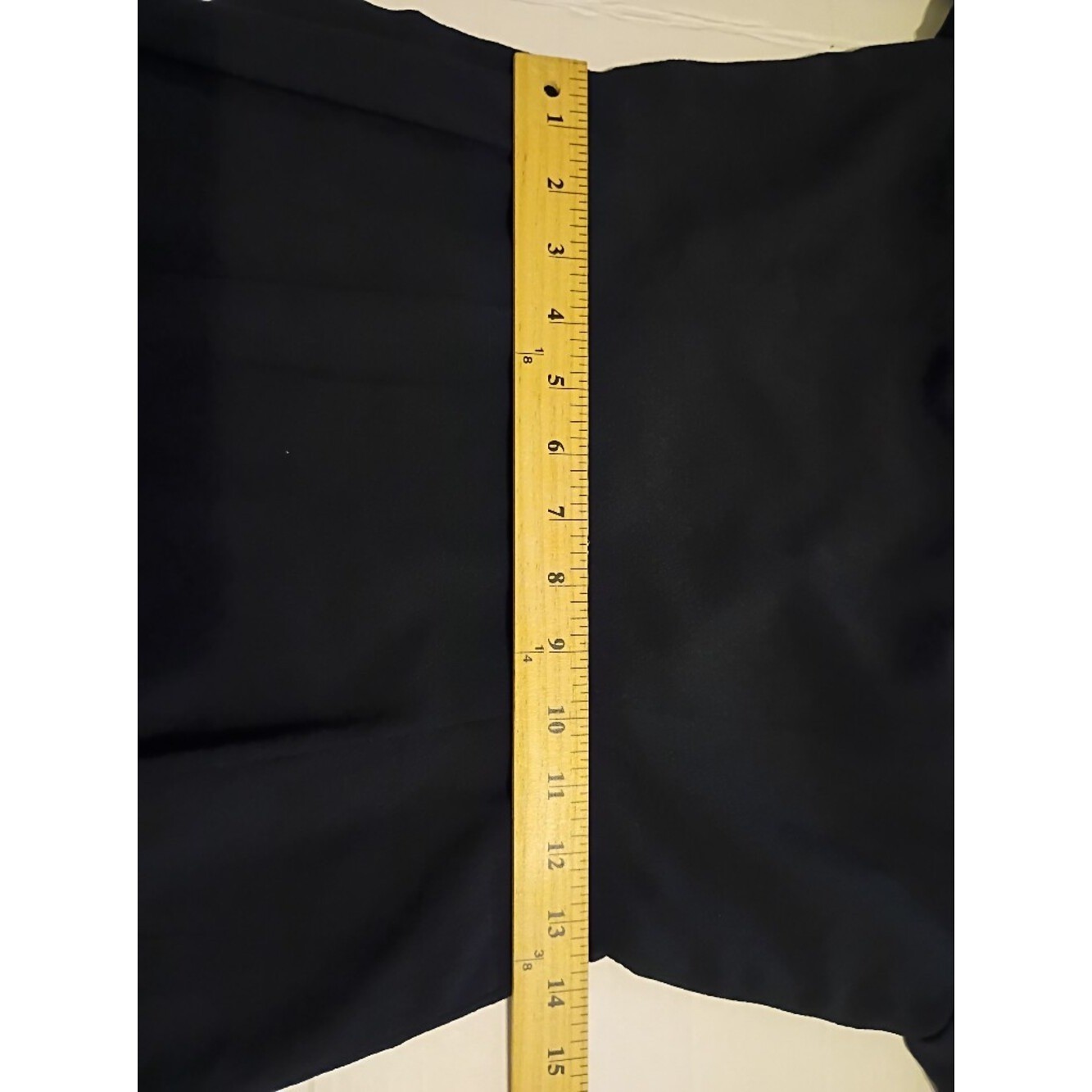 VTG Source Unknown Women&rsquo;s Black Midi Dress with Cream Trim Pleated Sz S
