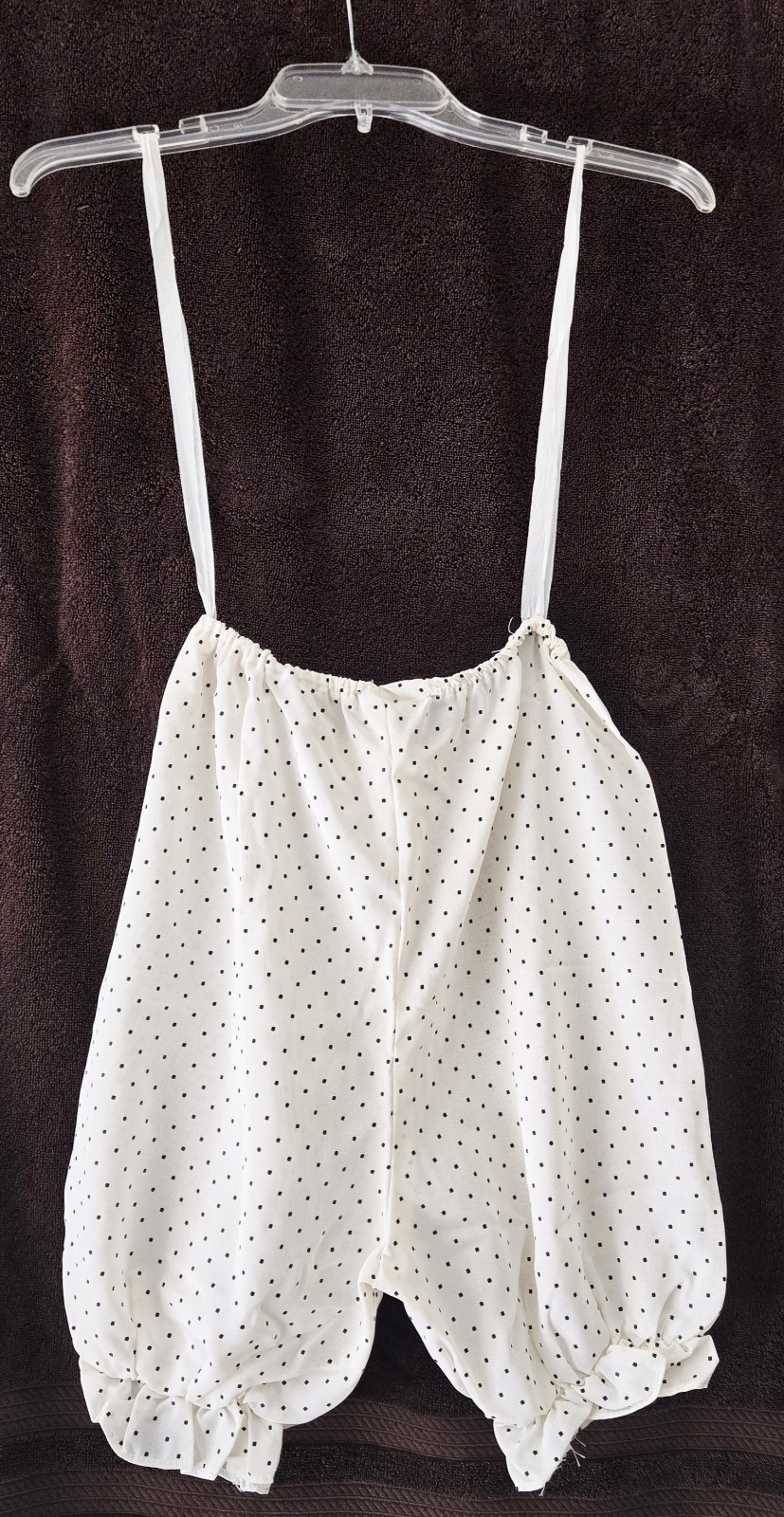 Vintage White Pettipants/Pantaloons W/Black Polka Dots Size 5 (see description)