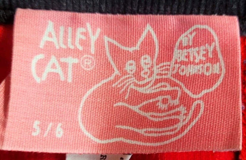 VINTAGE ALLEY CAT BY BETSEY JOHNSON CAPRIS CORDUROY RAINBOW PATCHWORK SIZE 5/6