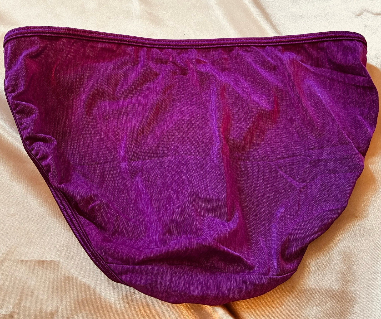Vtg Purple Vassarette Nylon String Bikini Panty 7