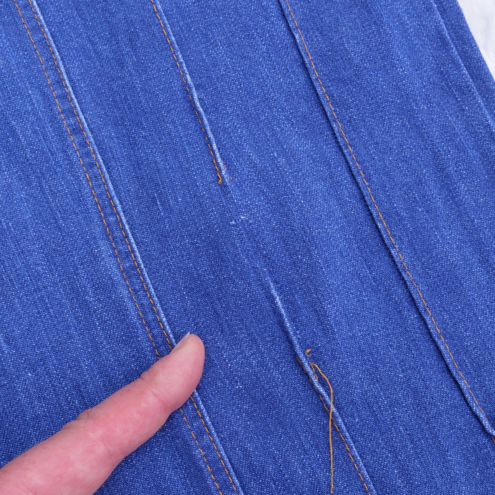AMAZING RARE True vintage 1970s 100% cotton denim high rise bell bottom jeans