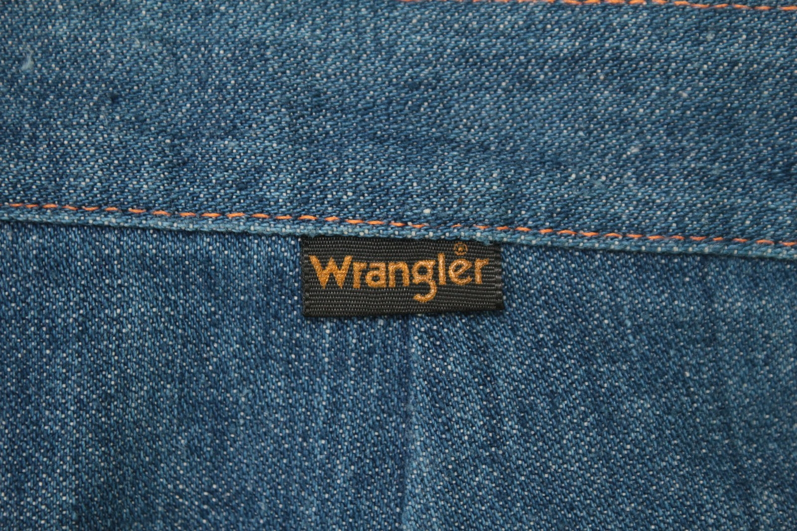 VTG Women&rsquo;s 70s Wrangler Denim Bell Bottom Jeans W/ Saddle Back Seams Sz 33&Prime;