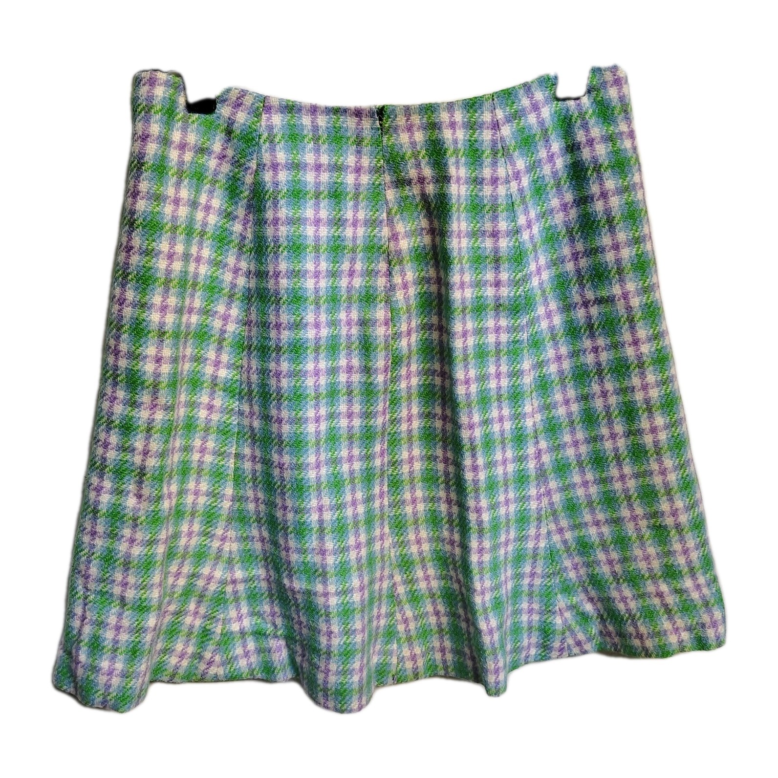 Vtg LOT OF 6 1960s 70s Wool Plaid Mini Skirts Dress Handmade Preppy School Girl