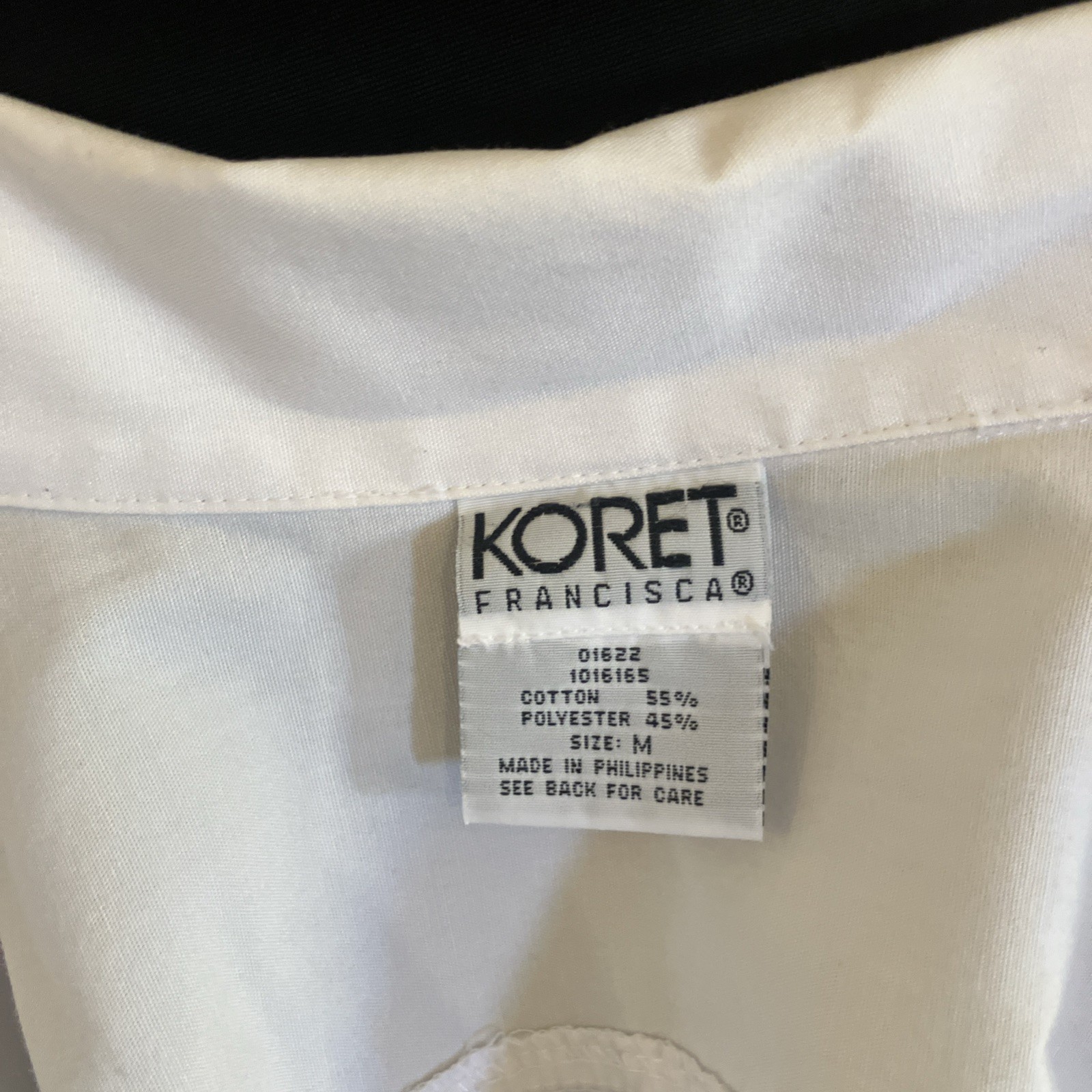 Vintage Koret Francisca White Jacket Women&rsquo;s Size Medium With Pockets Full Zip