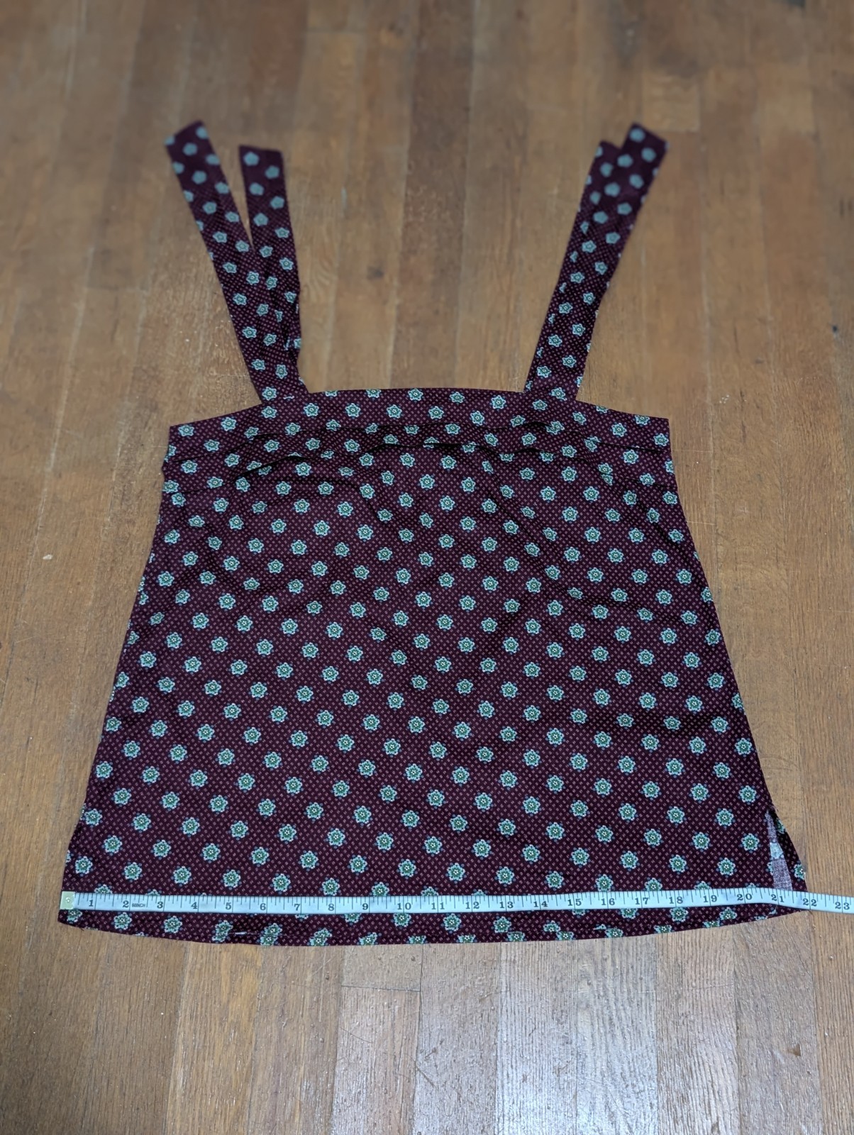 Vintage 80s Vera Bradley Quilted Jacket Tank Skirt & Sash Set Medium Maroon