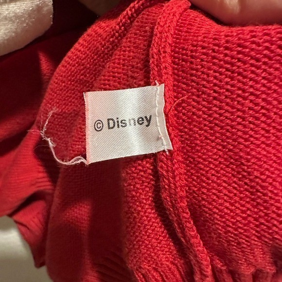 Vintage 90s Mickey Mouse Disney Argyle Pullover Sweater Oversized Red – XL