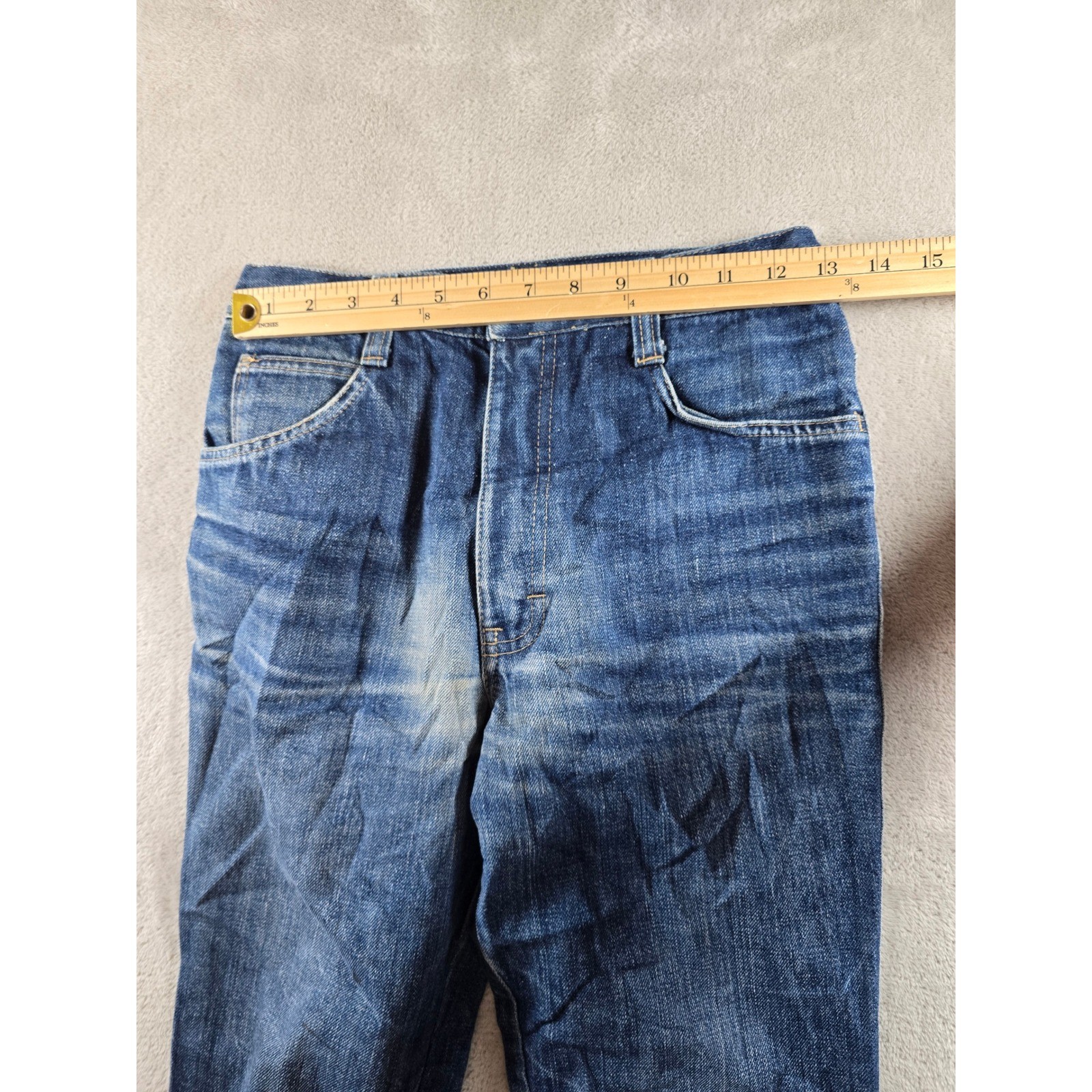 Vintage Bolthon & Cassidy Jeans Womens Size 2 Blue 70s Made In Italy *Read