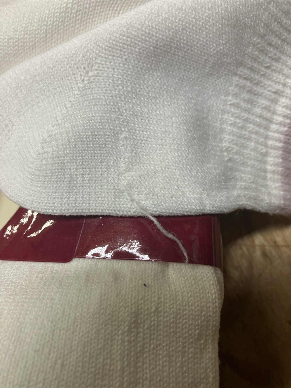 Vintage Softies Ankle Socks Pink Trim MicroSupreme Nylon Blend 6 Pair New 9-11