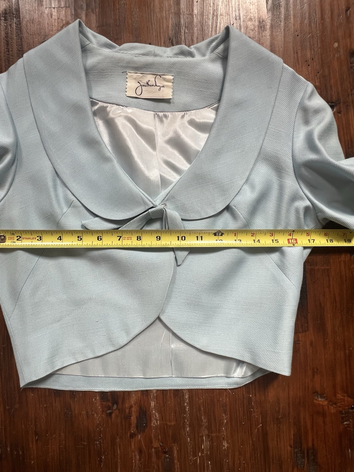 Jonathan Logan 1950s 2 piece shift Dress & Bolero powder Blue size 4 *see note