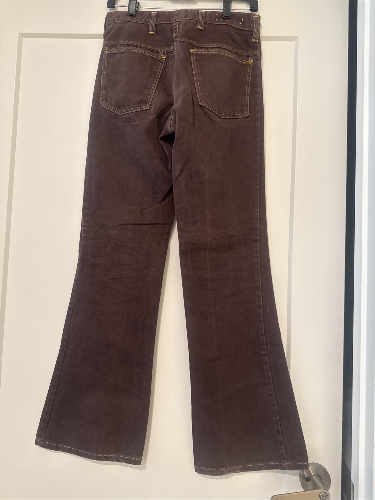 Vintage Brown Flare Leg Pants/Jeans See Description