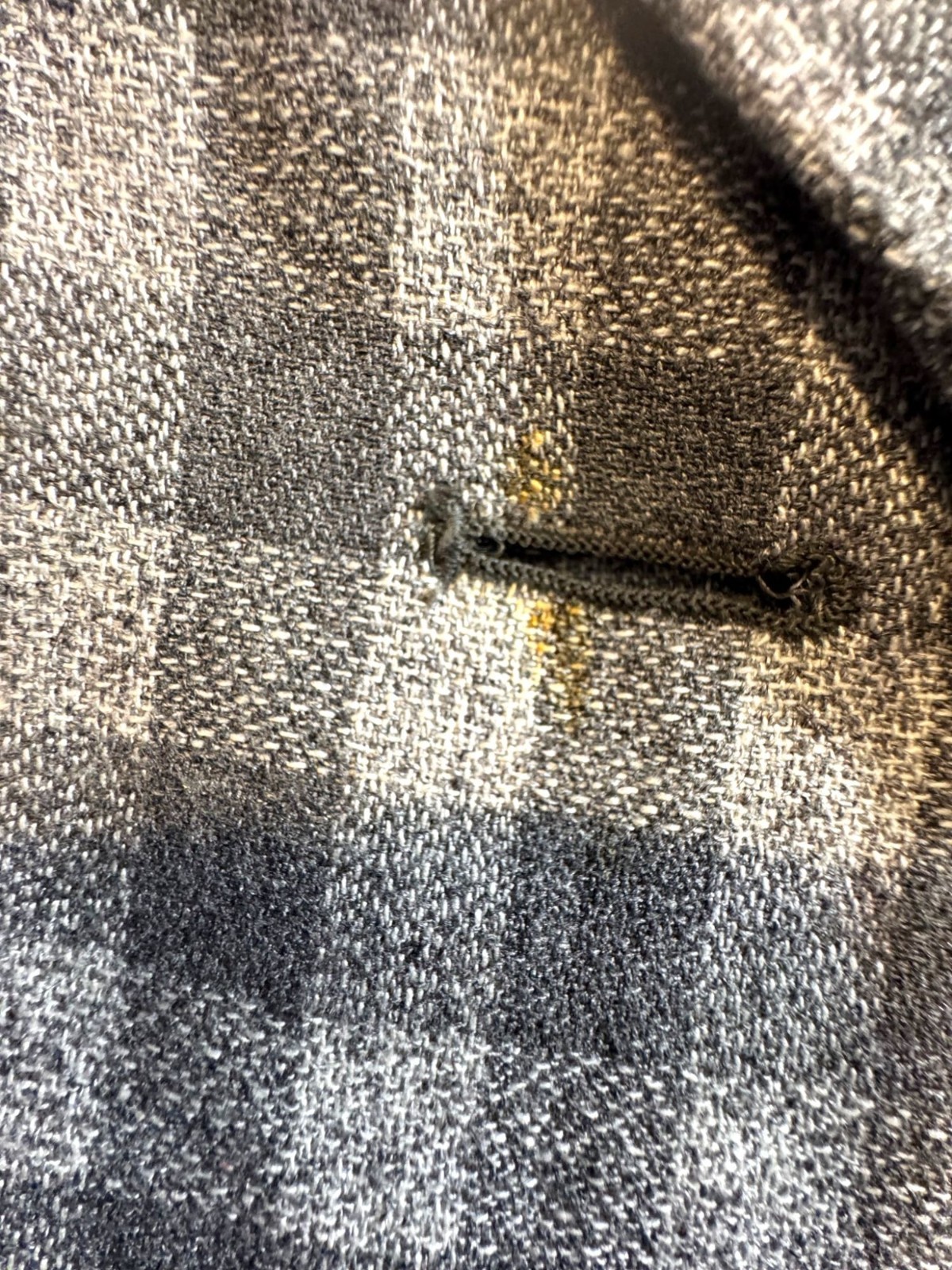 Vintage Petite Sophisticate Gingham Wool Blend Double Breasted Blazer Jacket Siz