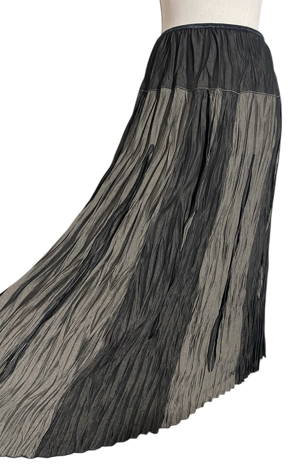 Vtg NWT Great Cavalier St Paul L Maxi Skirt Pleated Dark Romantic Ren Faire 23&Prime;